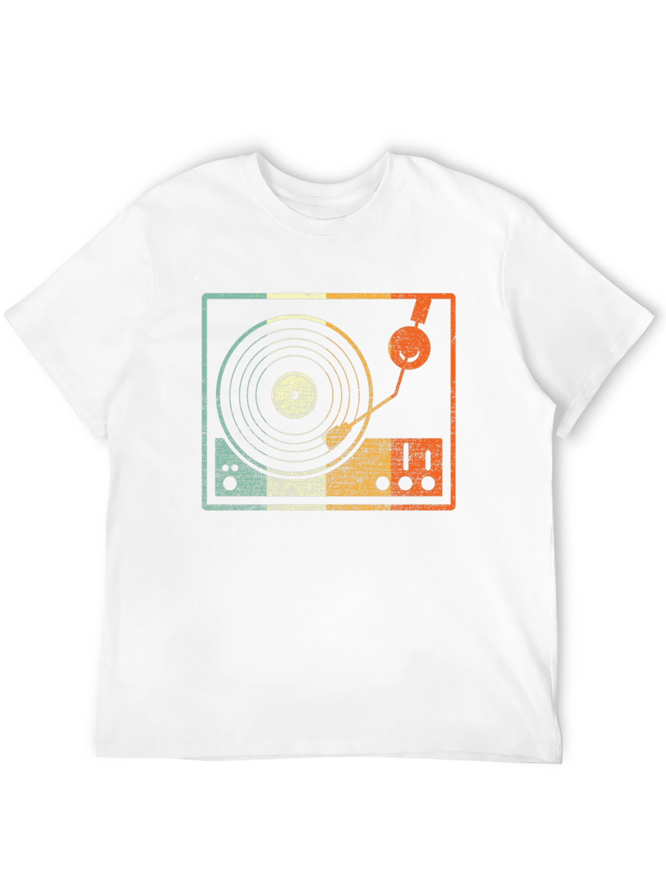 Retro Turntable Graphic Tee - DJ Music Lover T-Shirt