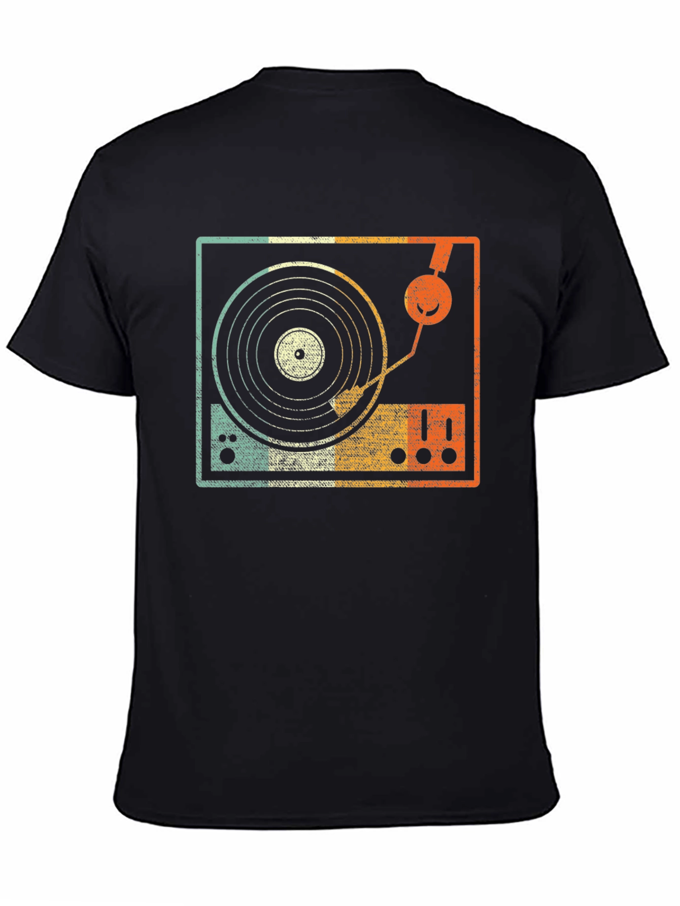 Retro Turntable Graphic Tee - DJ Music Lover T-Shirt