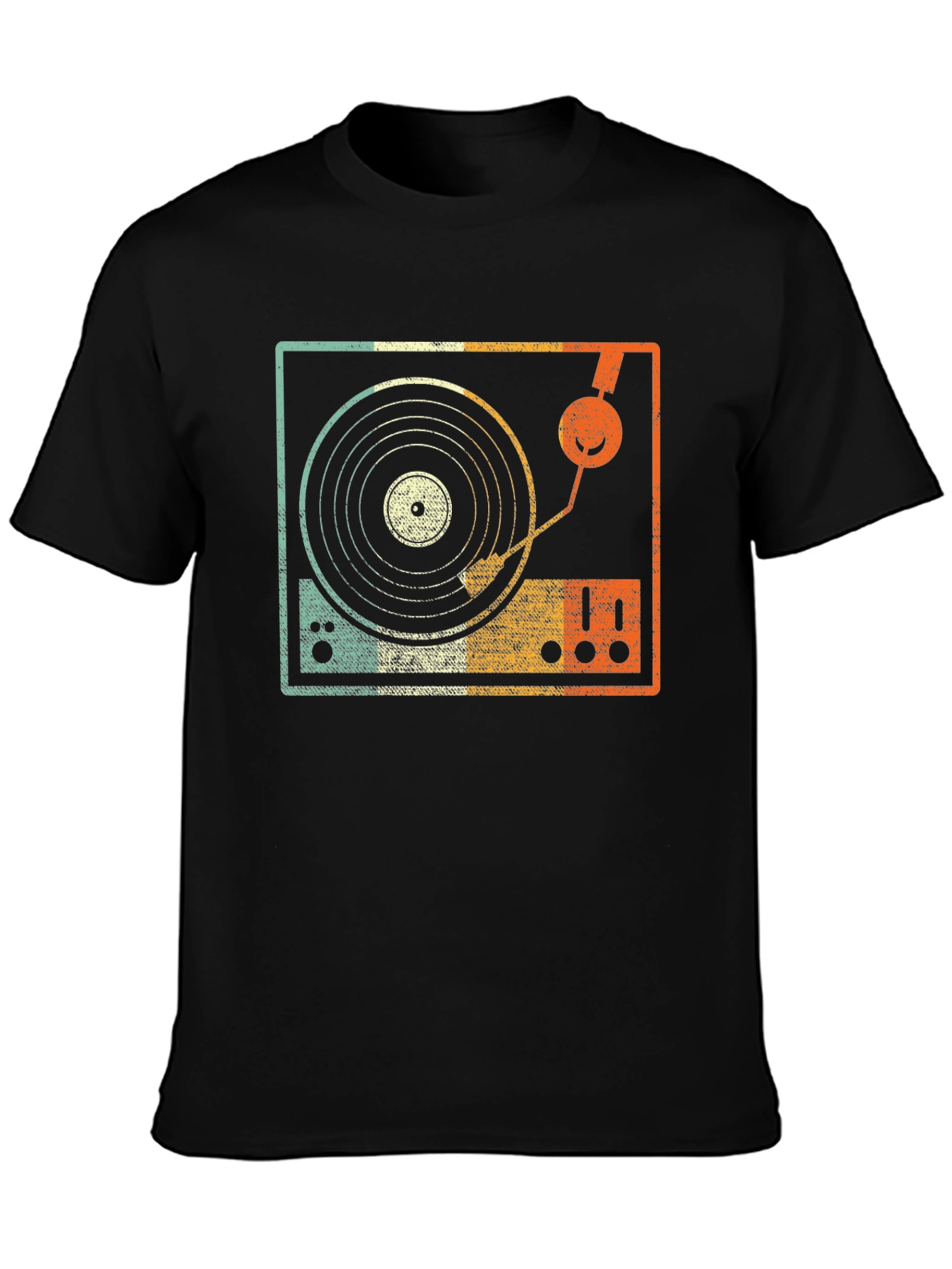 Retro Turntable Graphic Tee - DJ Music Lover T-Shirt