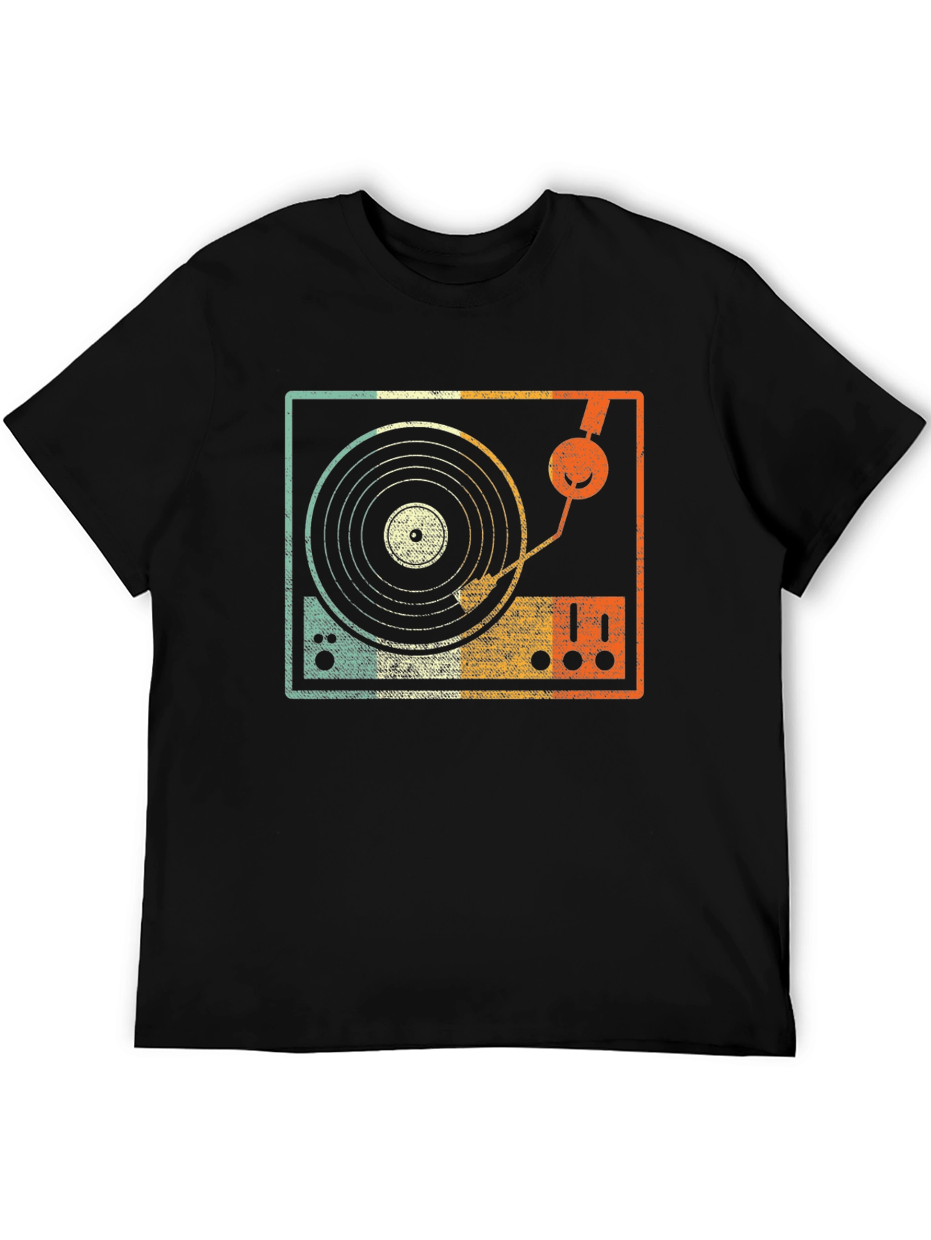 Retro Turntable Graphic Tee - DJ Music Lover T-Shirt