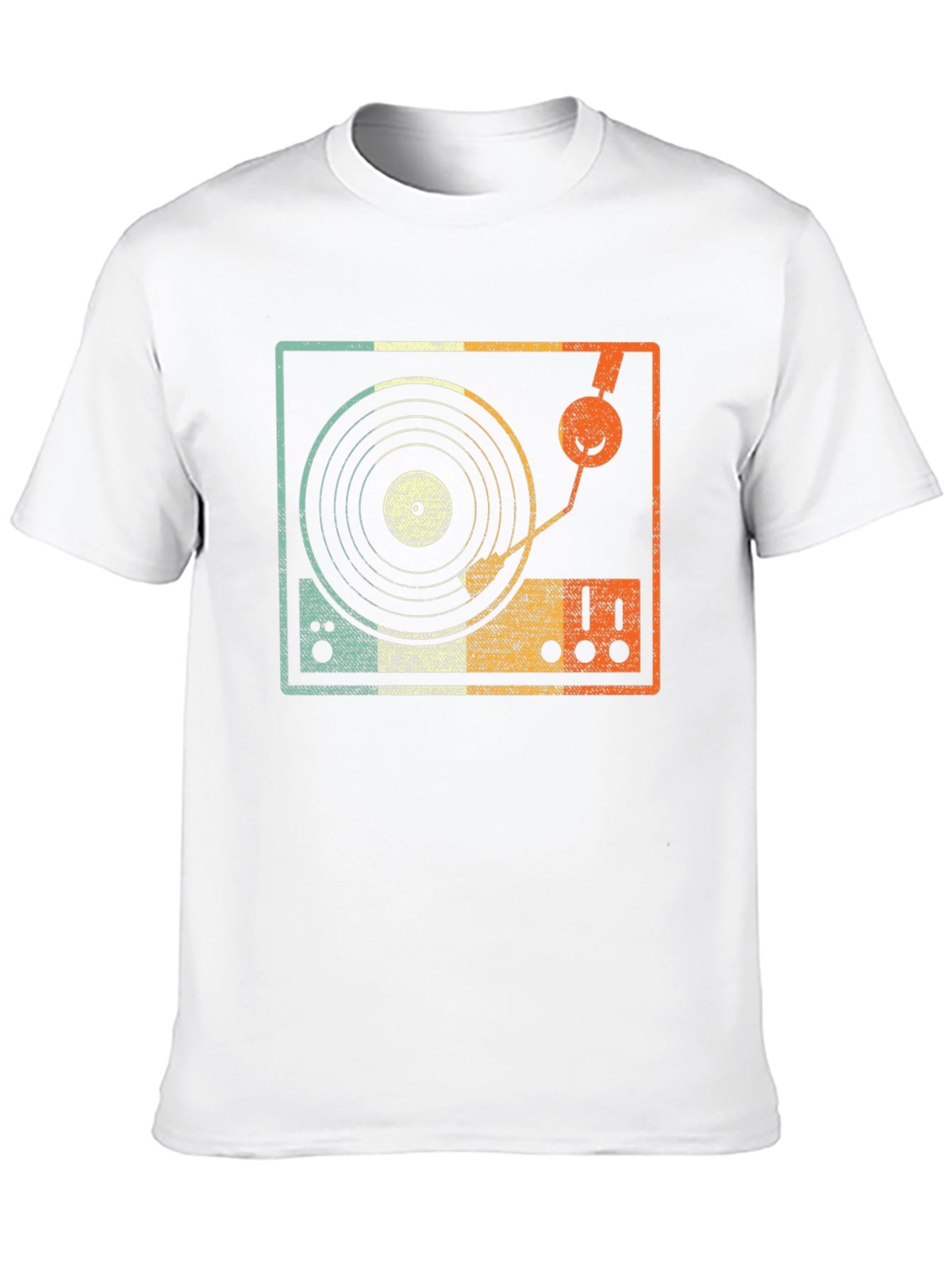 Retro Turntable Graphic Tee - DJ Music Lover T-Shirt