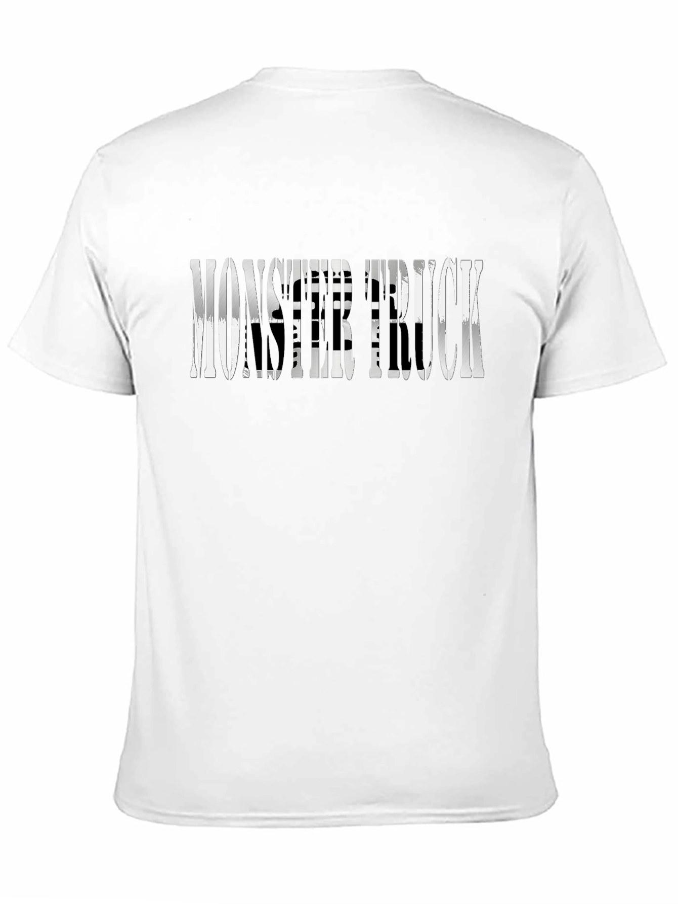 Monster Truck Graphic Print Black T-Shirt