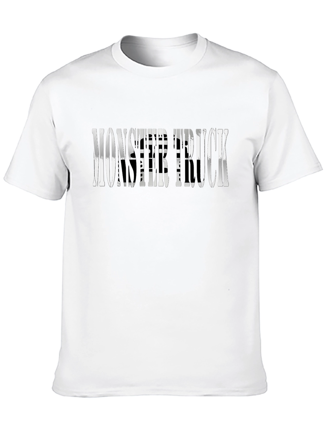 Monster Truck Graphic Print Black T-Shirt