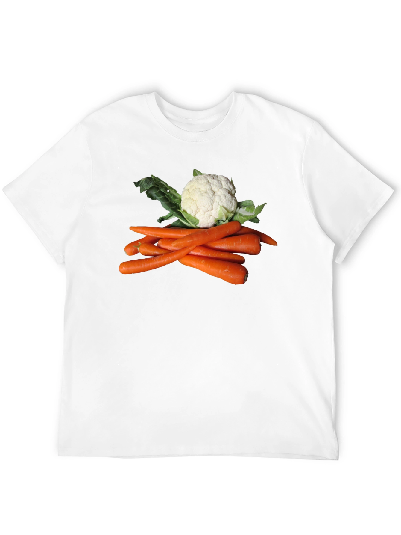 Veggie T-Shirt: Carrots and Cauliflower Graphic Tee
