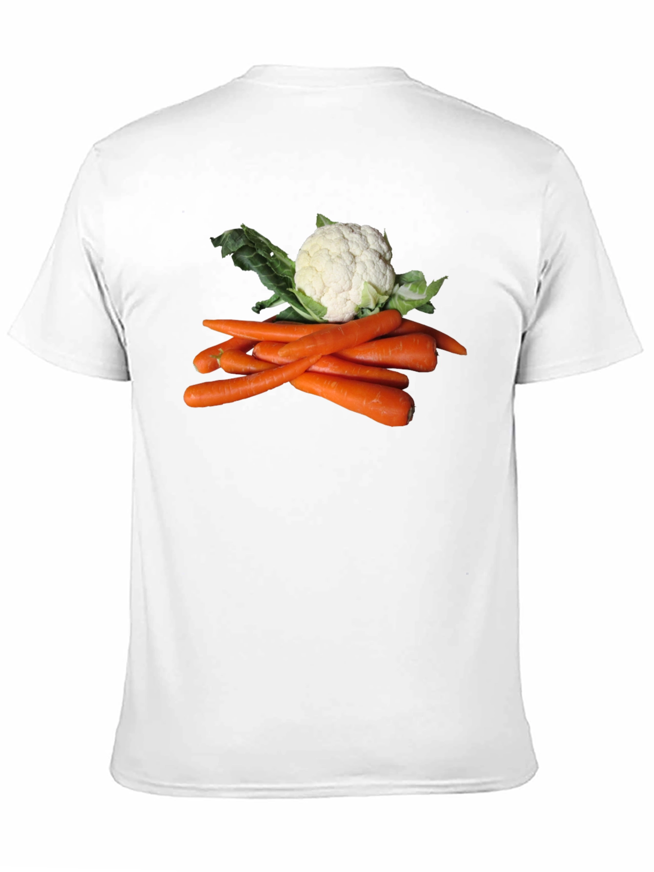Veggie T-Shirt: Carrots and Cauliflower Graphic Tee