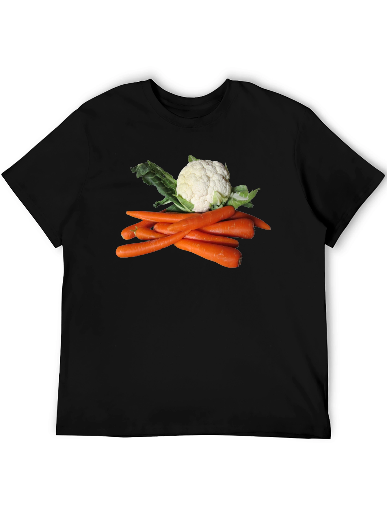 Veggie T-Shirt: Carrots and Cauliflower Graphic Tee