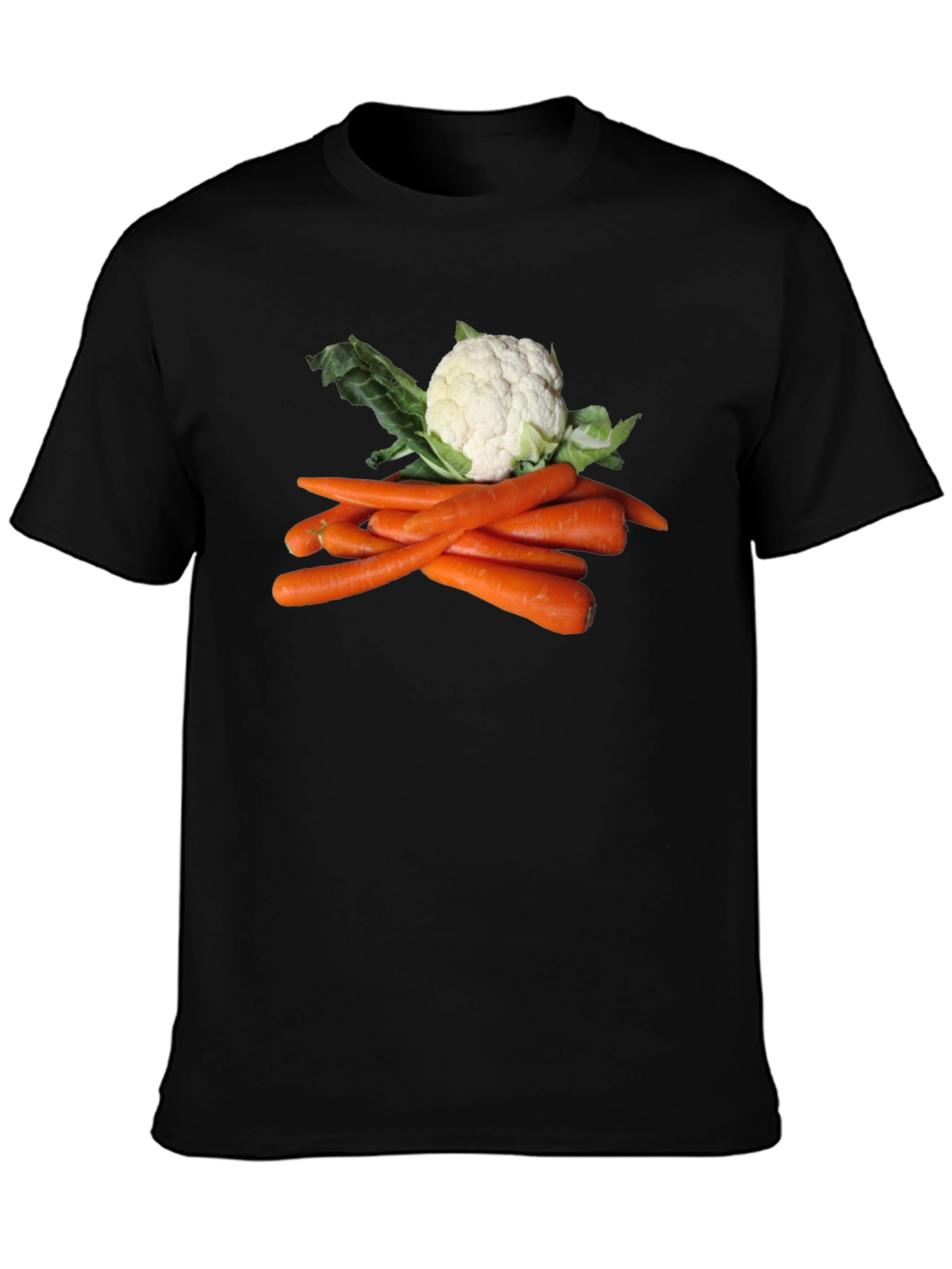 Veggie T-Shirt: Carrots and Cauliflower Graphic Tee
