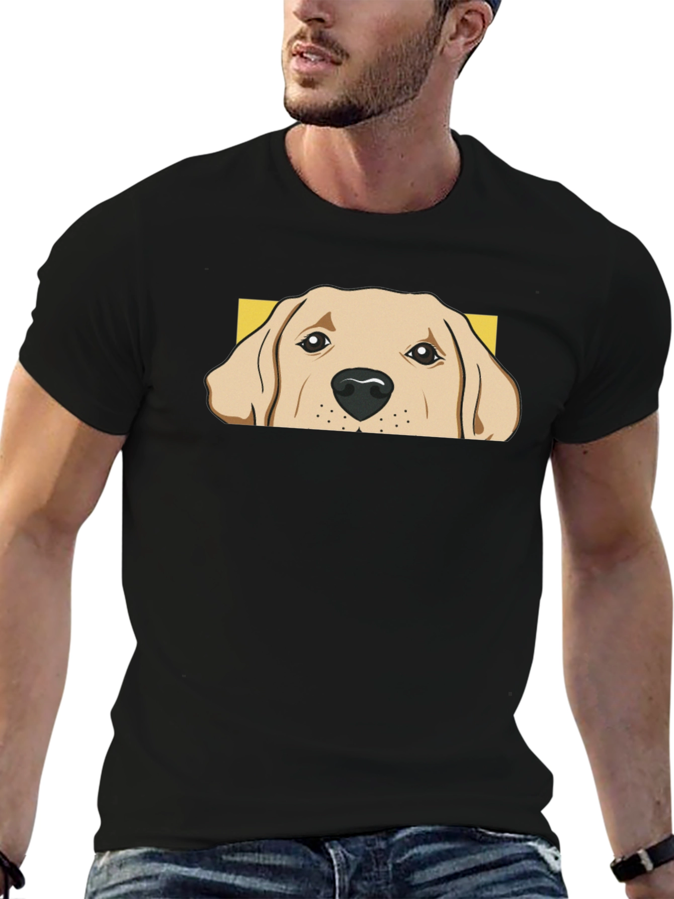 Dog Peek T-Shirt - Labrador Lover