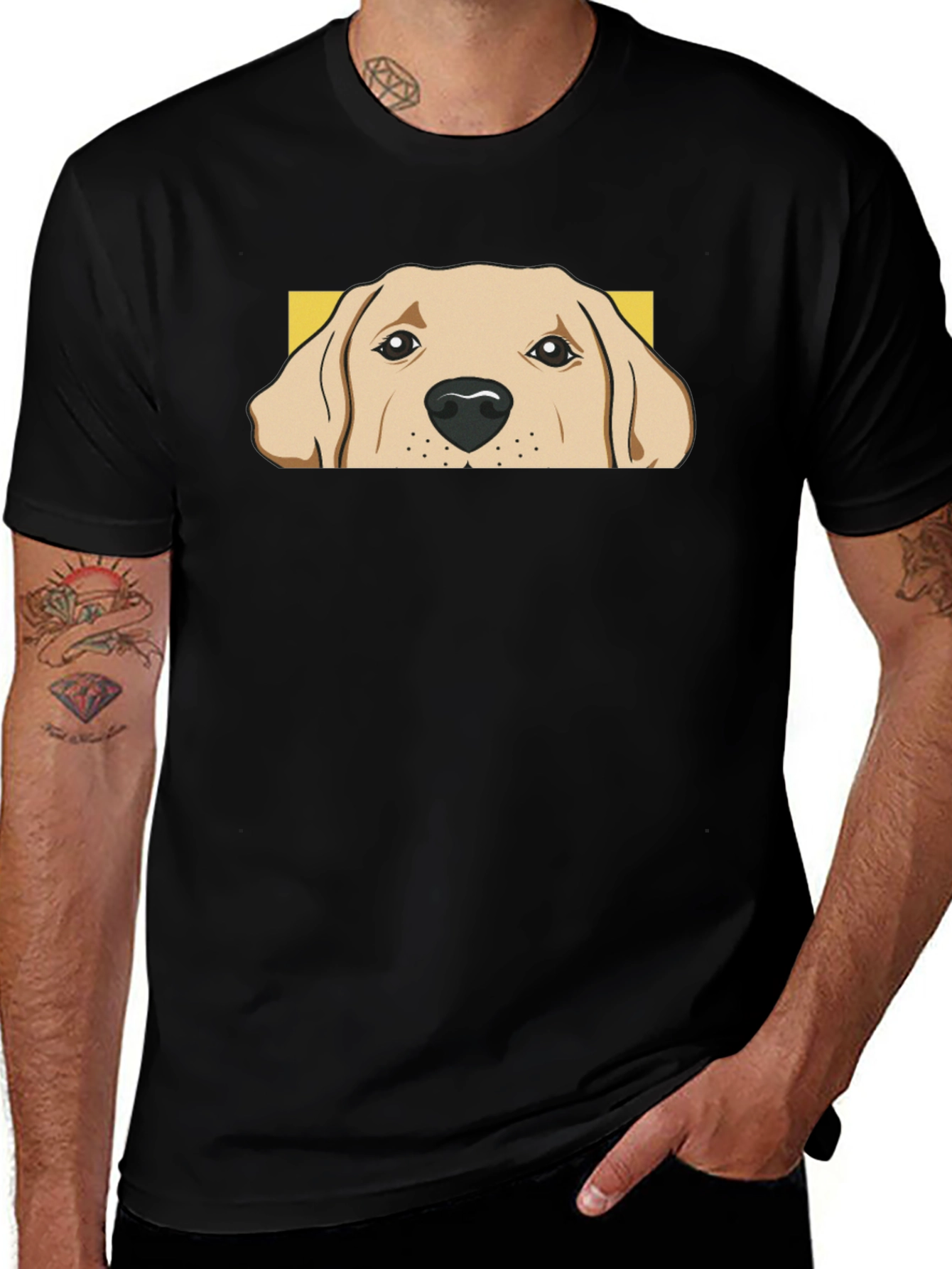 Dog Peek T-Shirt - Labrador Lover