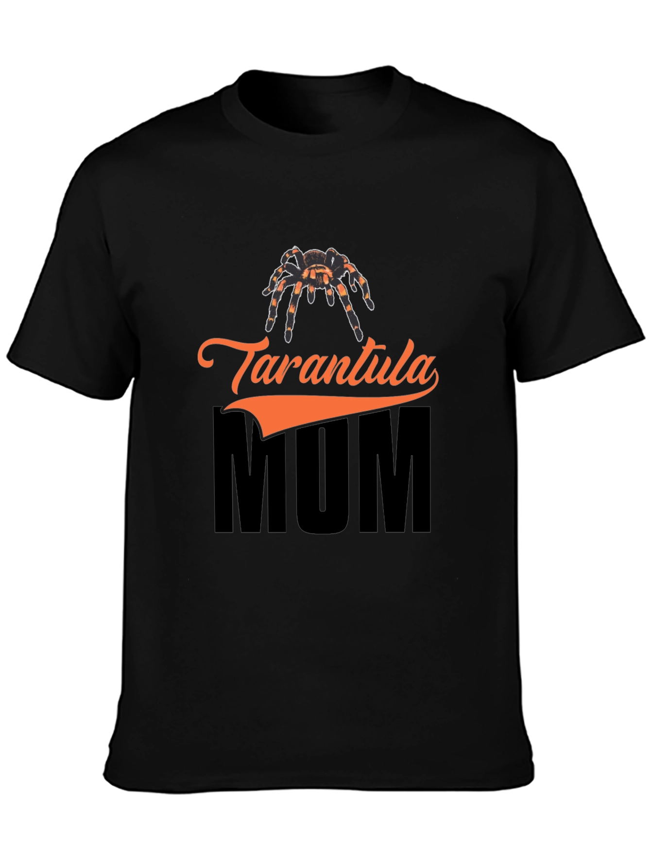 Tarantula Mum Graphic T-Shirt - Black Cotton Tee