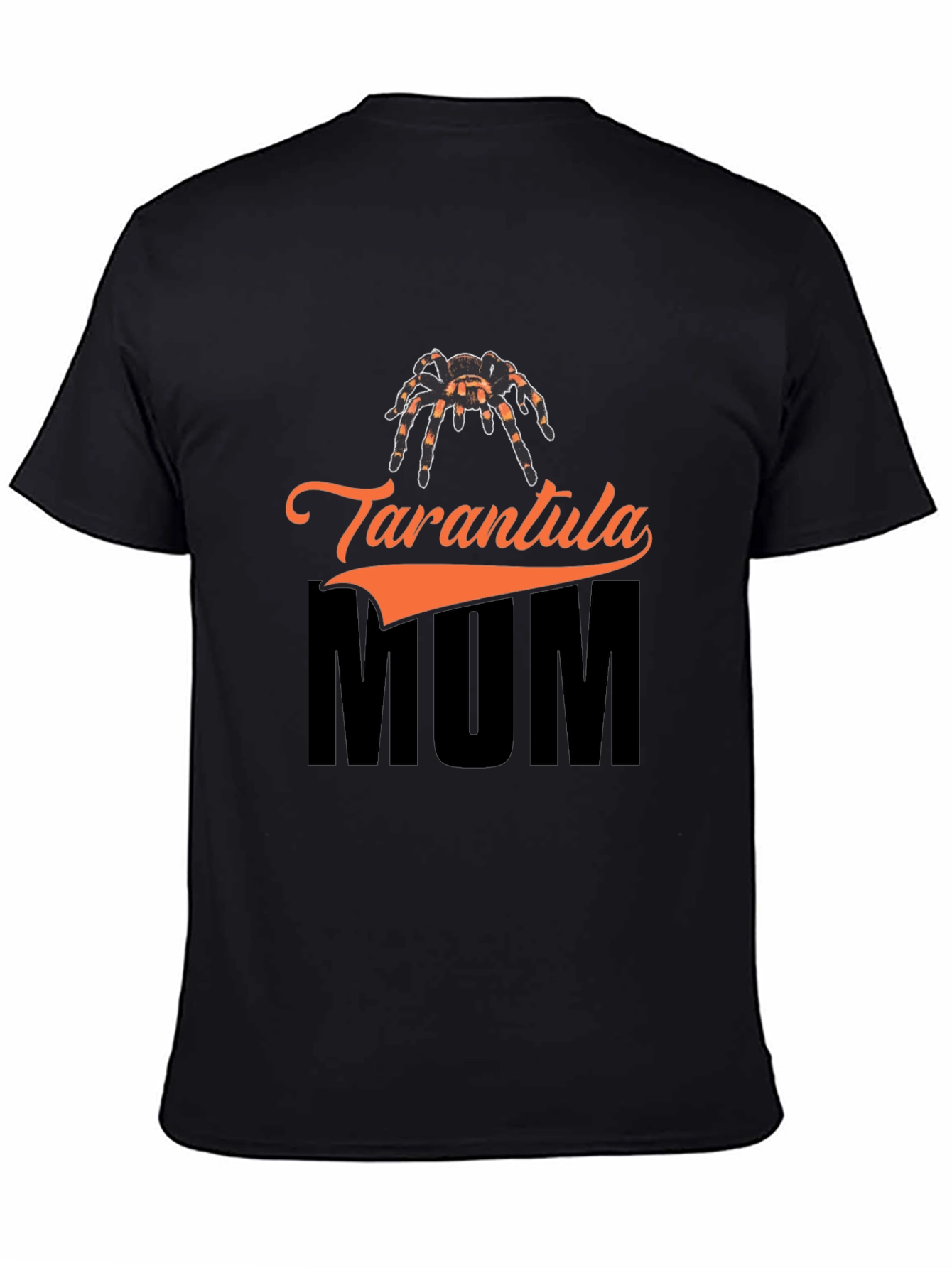 Tarantula Mum Graphic T-Shirt - Black Cotton Tee
