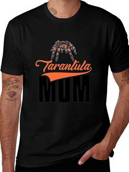 Tarantula Mum Graphic T-Shirt - Black Cotton Tee