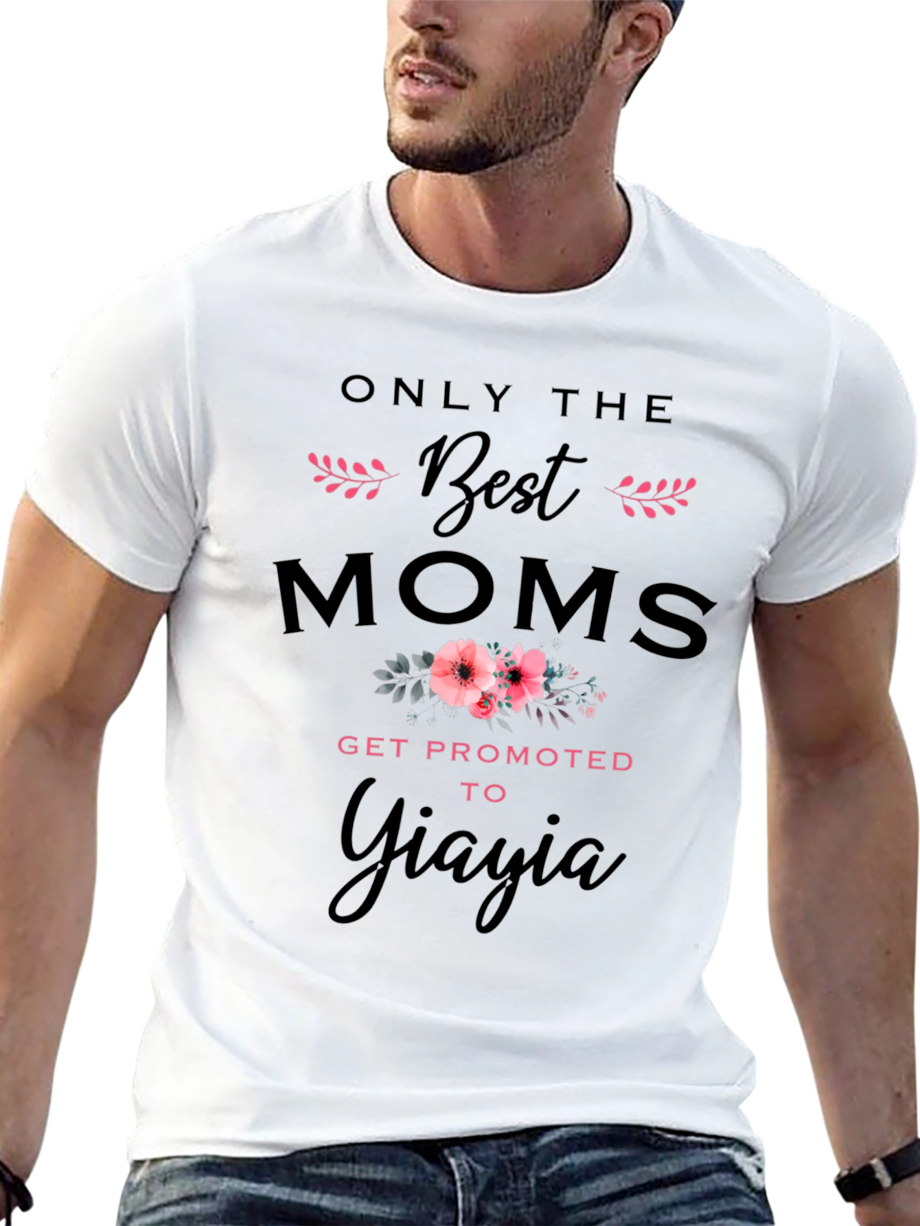 Best Moms Get Promoted to Yiayia T-Shirt