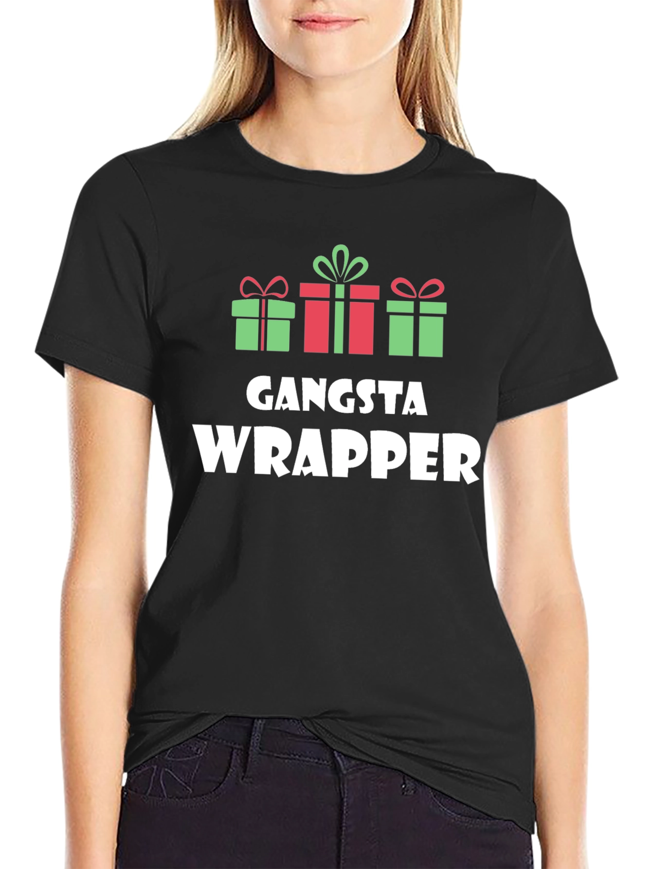 Gangsta Wrapper Christmas Graphic Tee