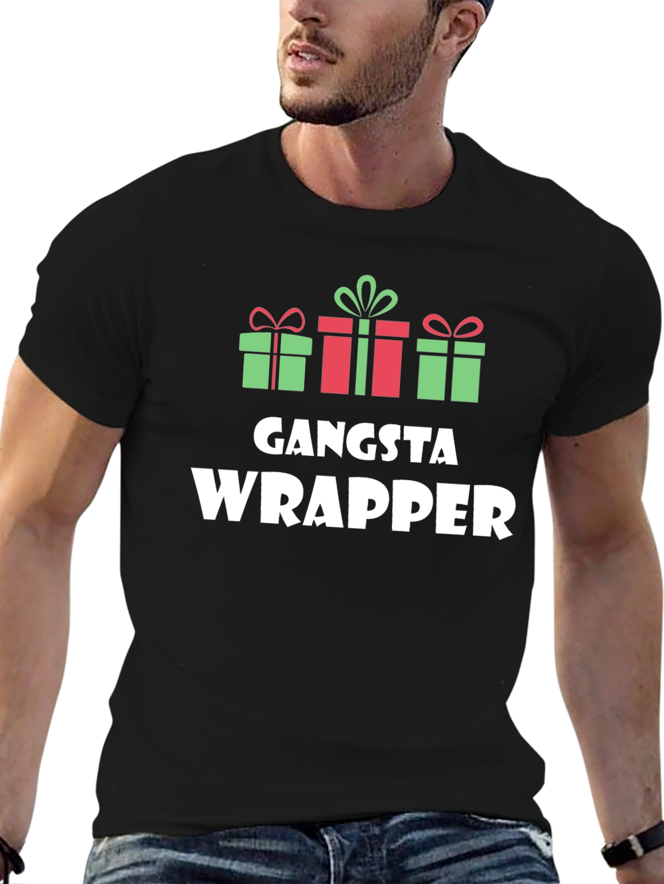 Gangsta Wrapper Christmas Graphic Tee
