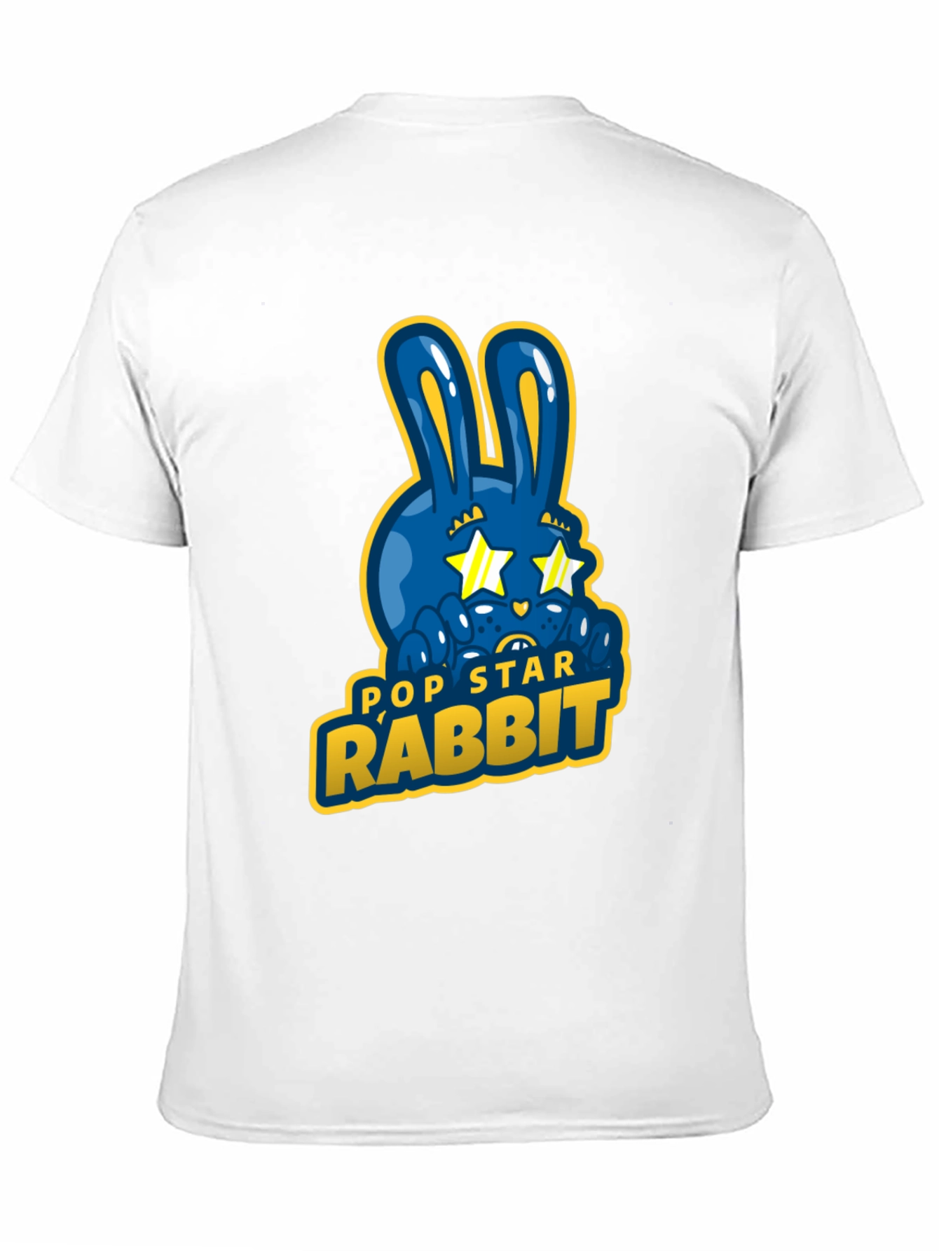 Pop Star Rabbit Graphic T-Shirt - Unique Design