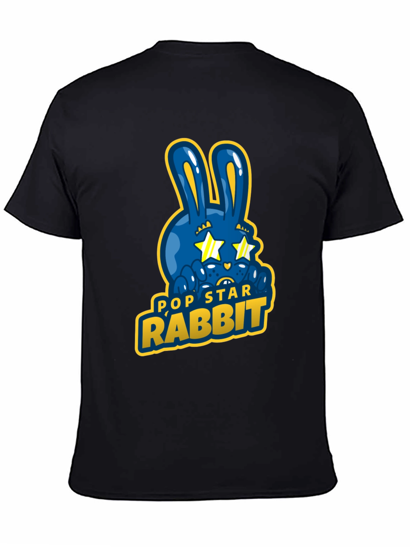 Pop Star Rabbit Graphic T-Shirt - Unique Design