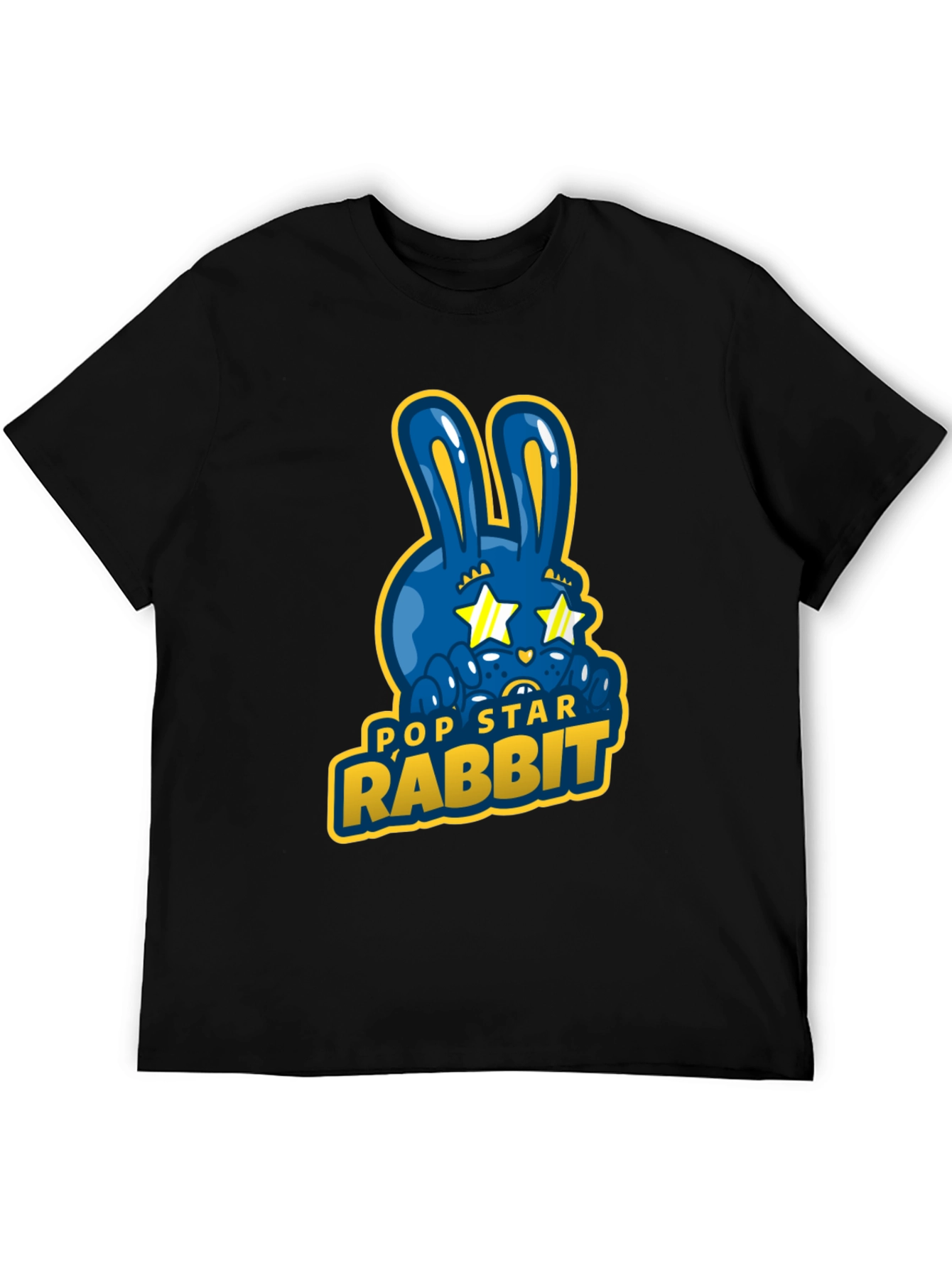 Pop Star Rabbit Graphic T-Shirt - Unique Design