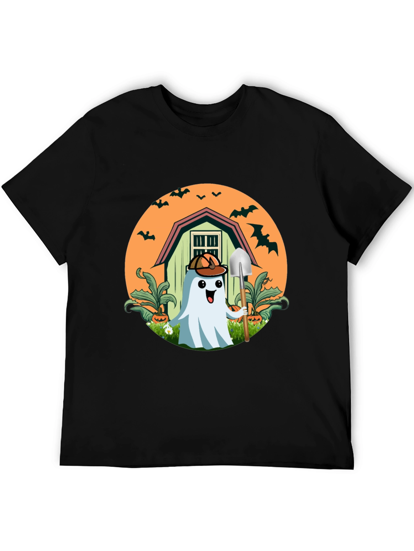 Spooky Ghost Gardener T-Shirt - Halloween Harvest