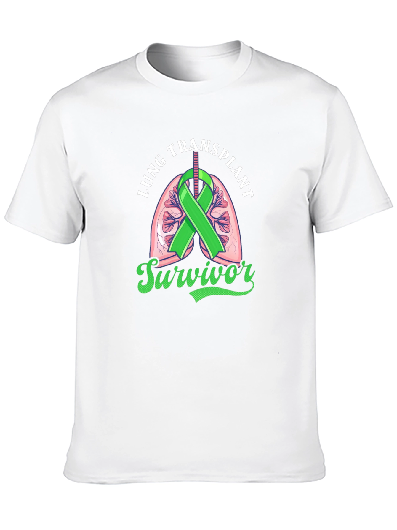 Lung Transplant Survivor Black T-Shirt