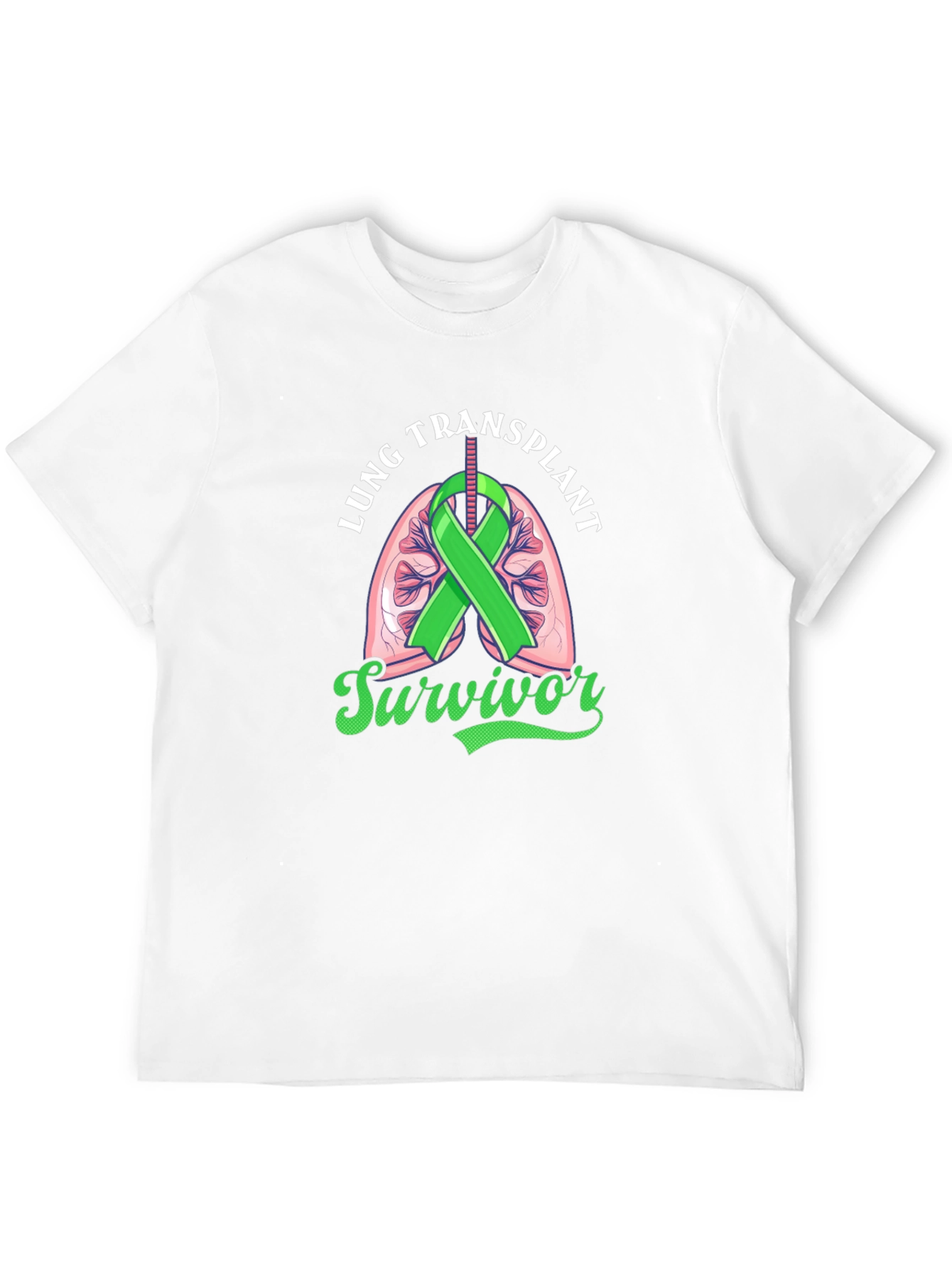 Lung Transplant Survivor Black T-Shirt