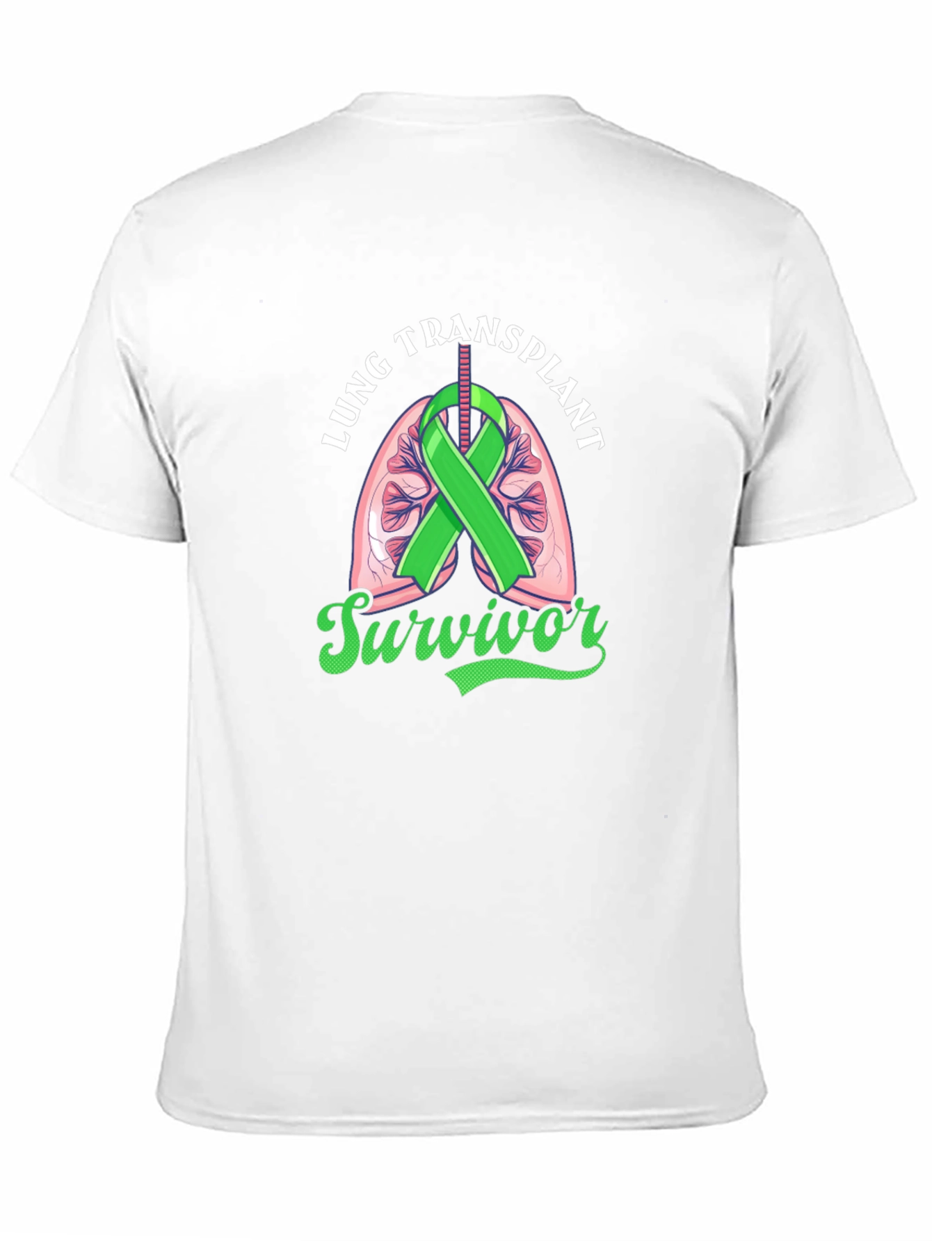 Lung Transplant Survivor Black T-Shirt