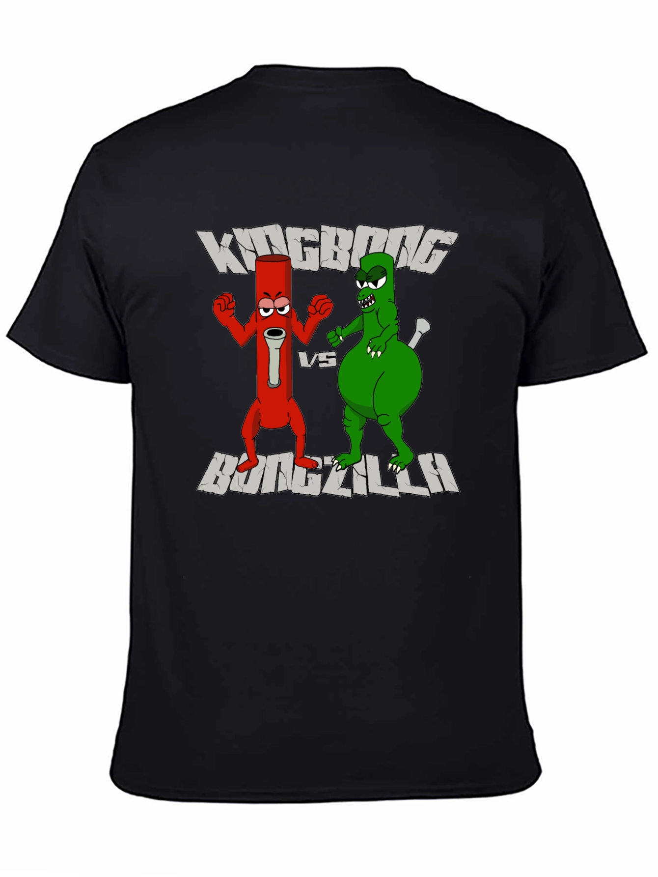 Kingbong vs Bongzilla Funny Graphic Tee