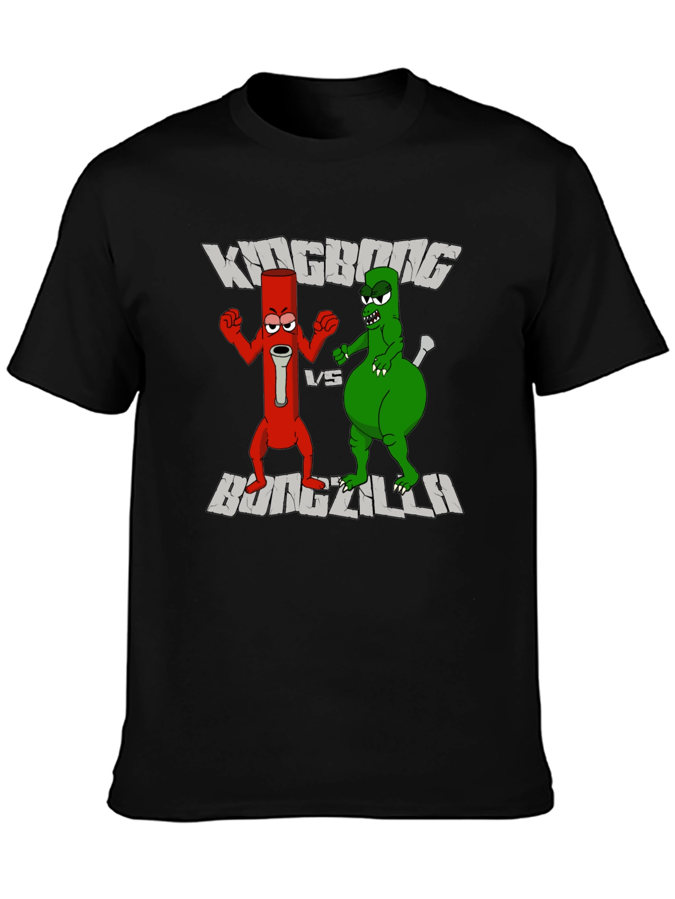 Kingbong vs Bongzilla Funny Graphic Tee