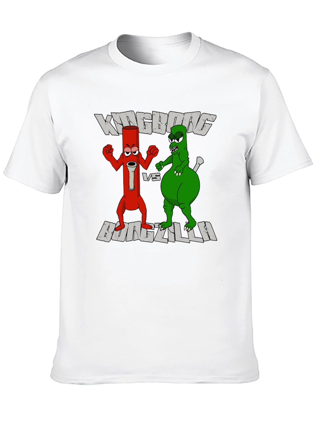Kingbong vs Bongzilla Funny Graphic Tee