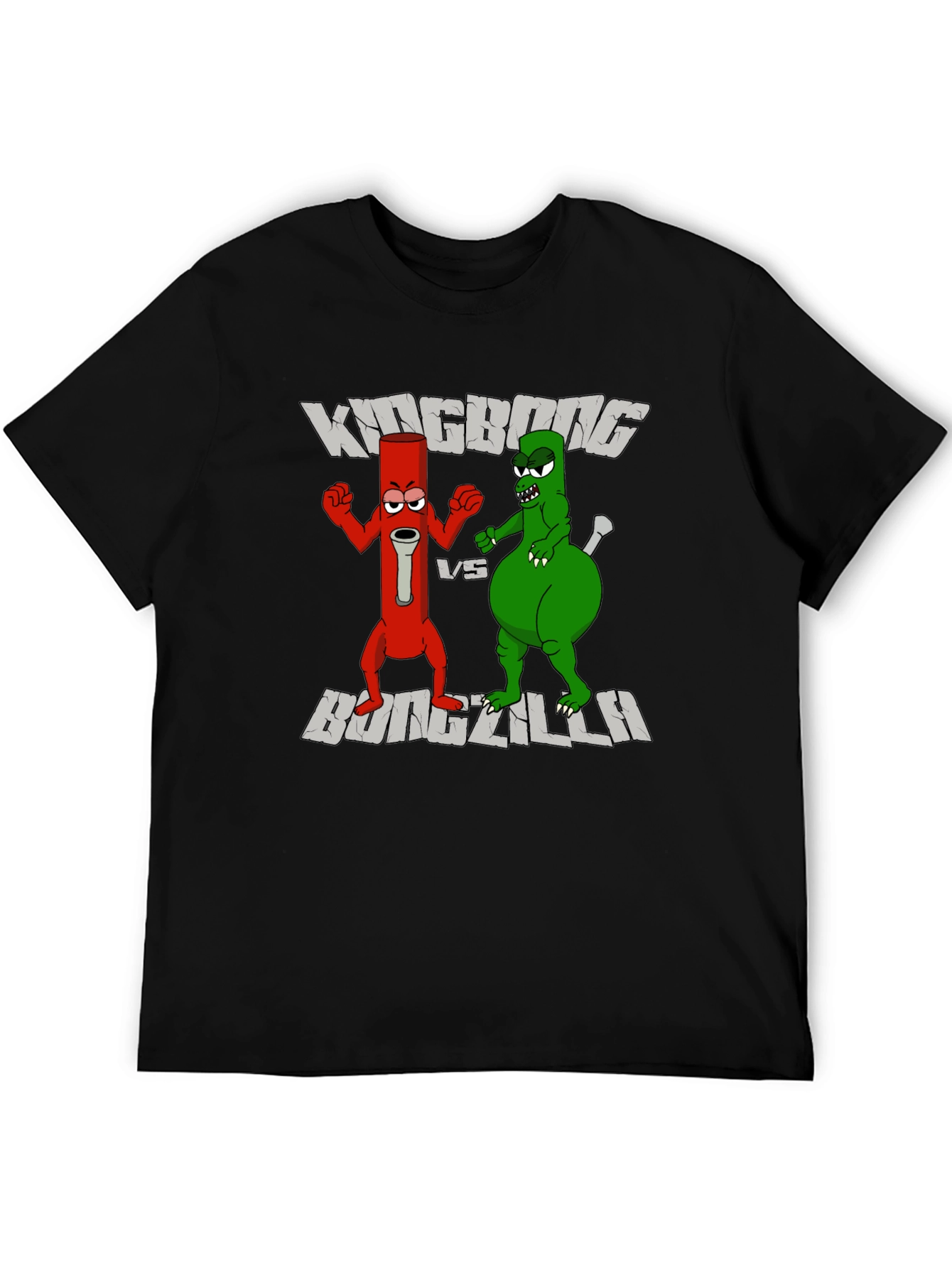 Kingbong vs Bongzilla Funny Graphic Tee