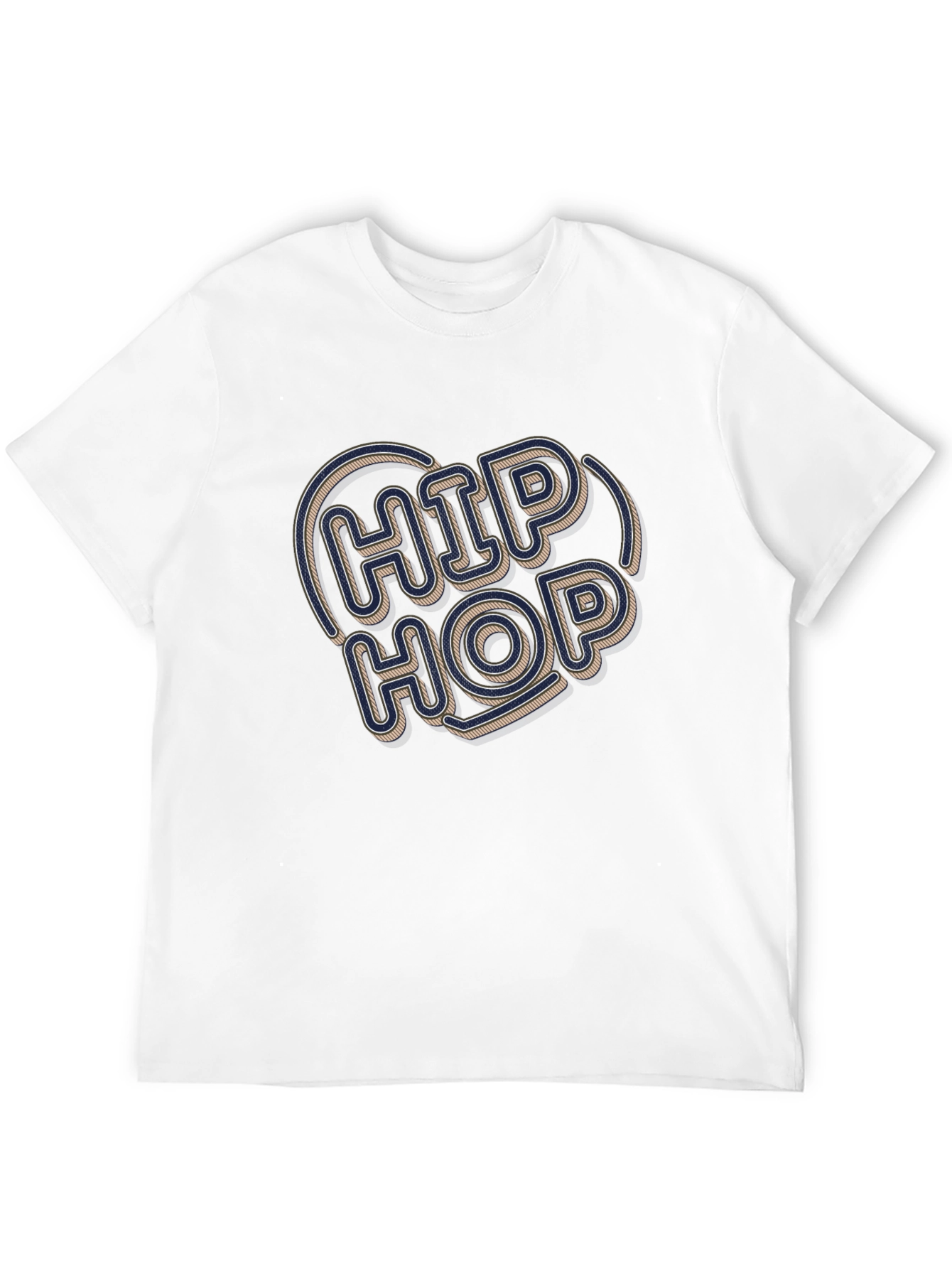 Hip Hop Graphic Tee - Retro Style Black T-Shirt