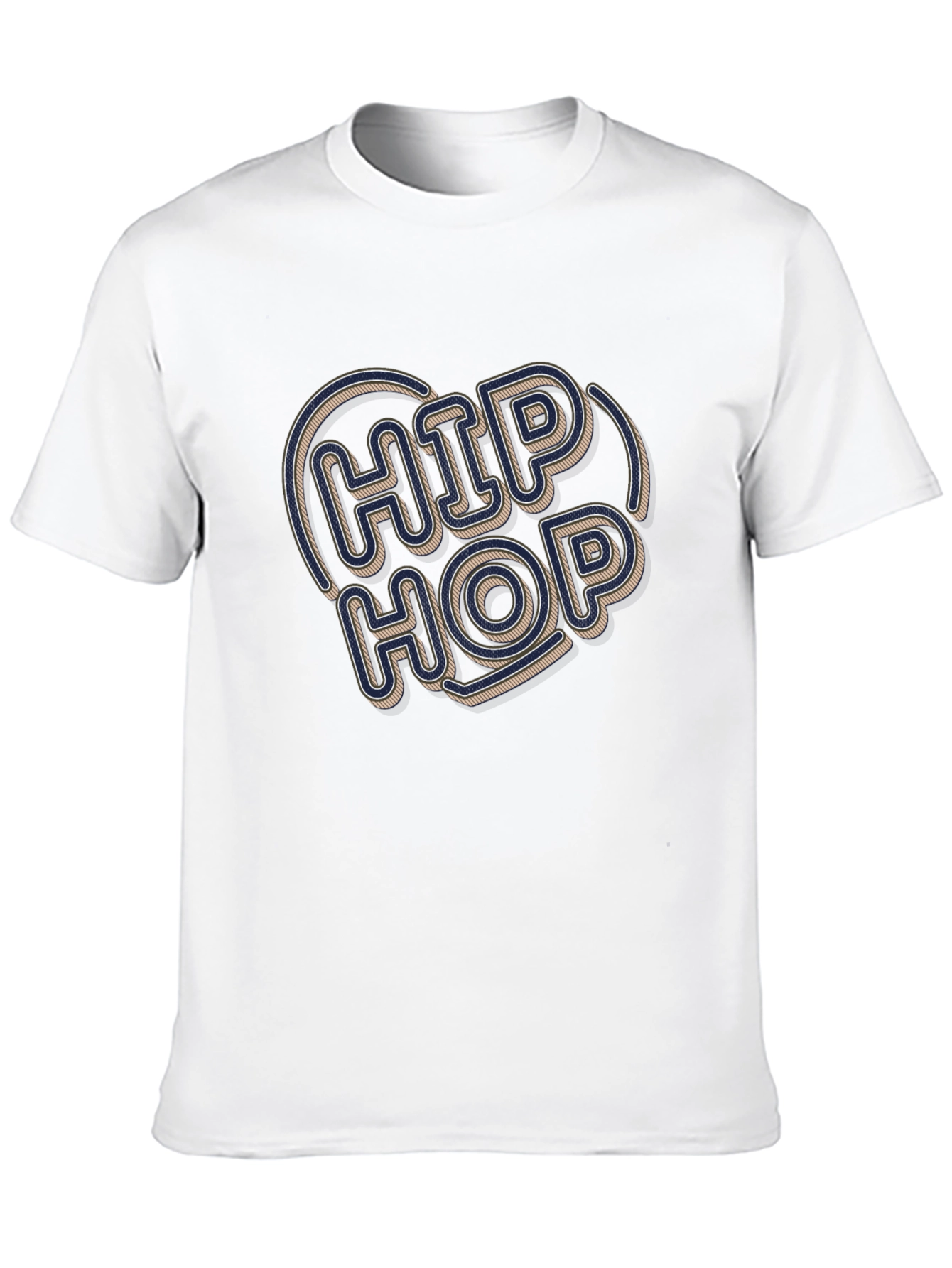Hip Hop Graphic Tee - Retro Style Black T-Shirt
