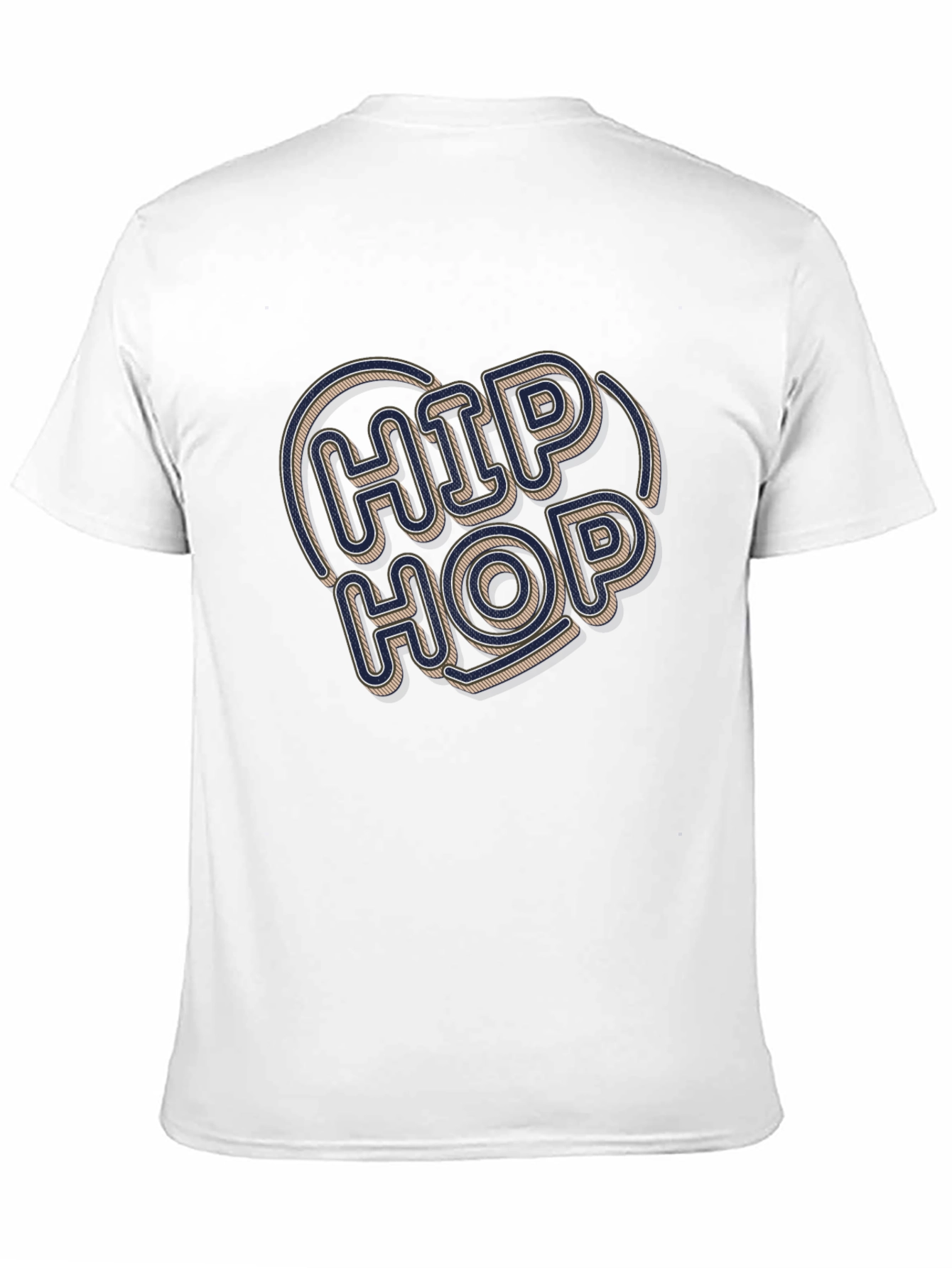 Hip Hop Graphic Tee - Retro Style Black T-Shirt