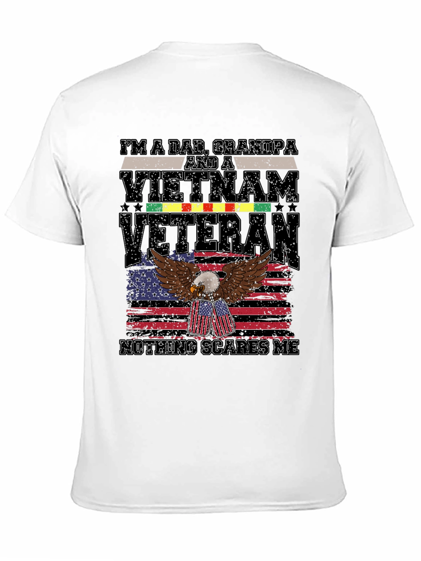 Dad Grandpa Vietnam Veteran Graphic T-Shirt