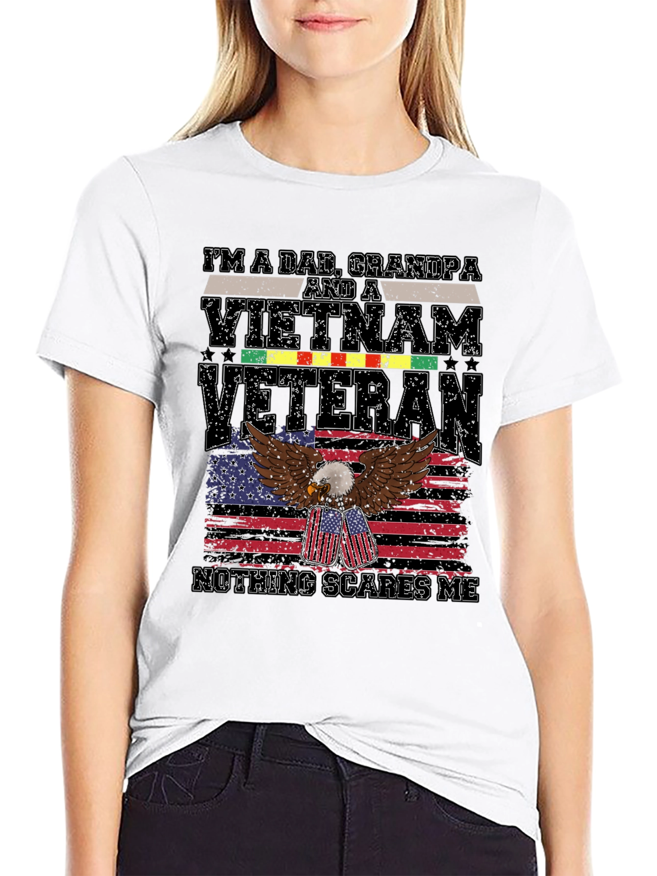 Dad Grandpa Vietnam Veteran Graphic T-Shirt
