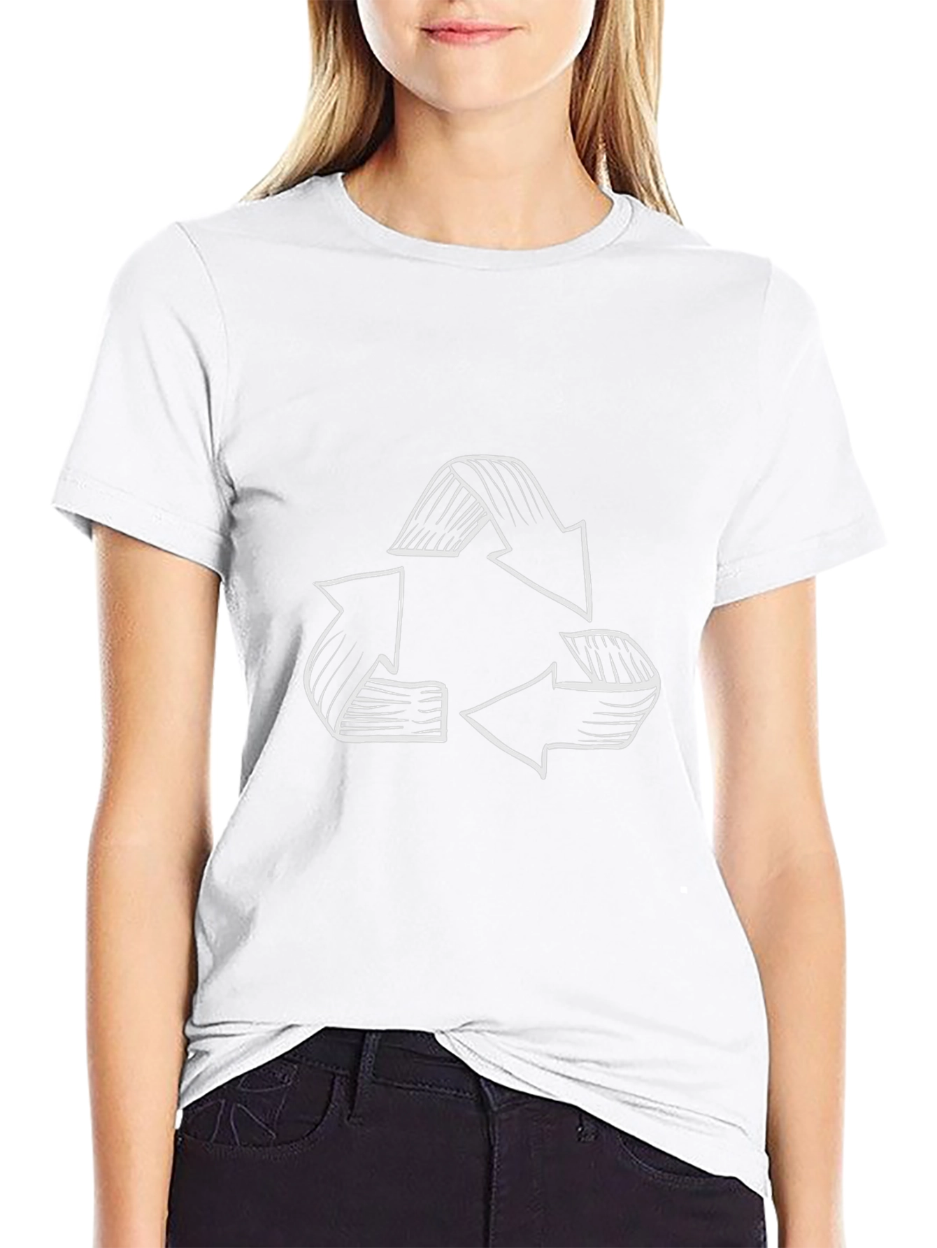 Recycle Arrow T-Shirt - Classic Black Tee