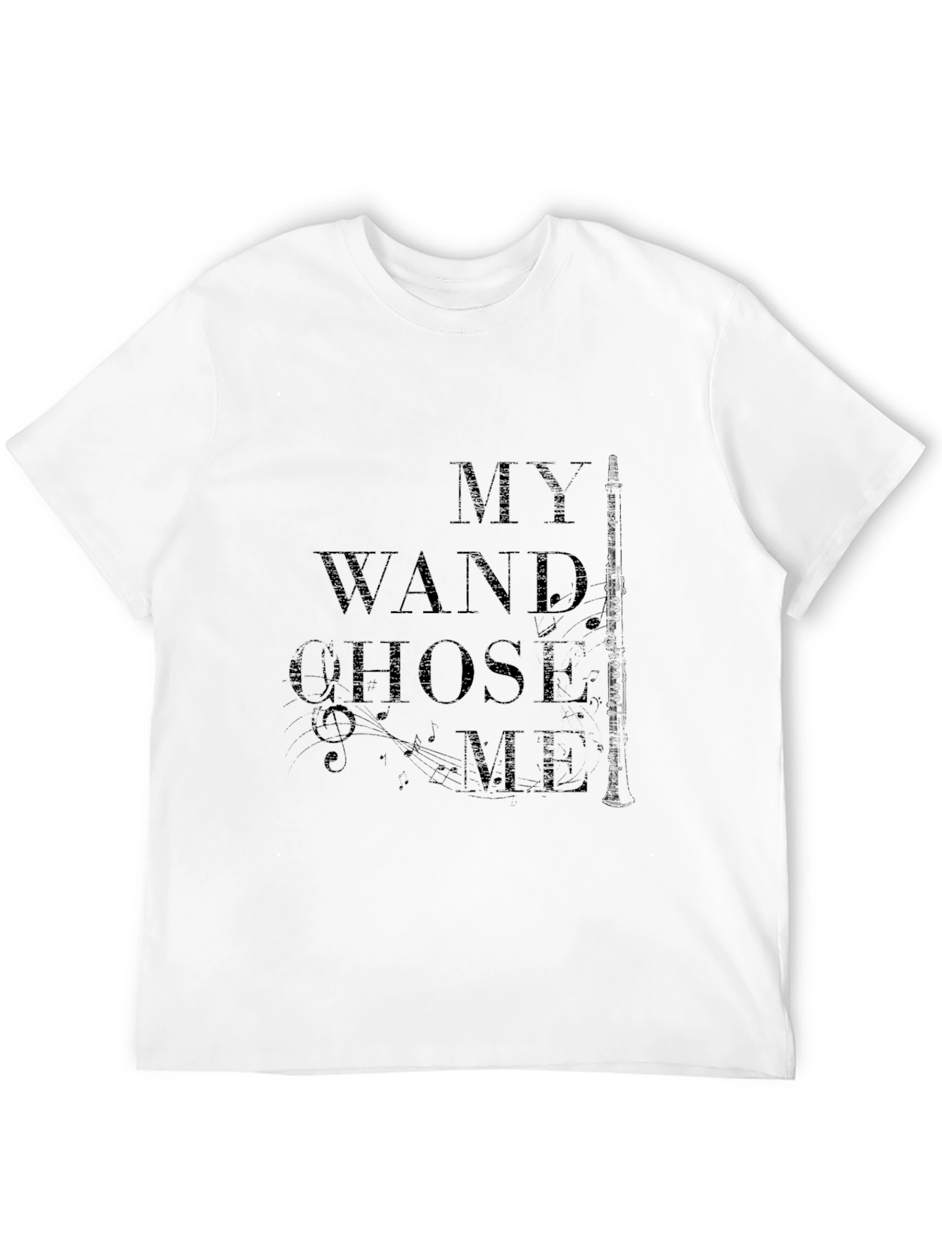 My Wand Chose Me Clarinet T-Shirt