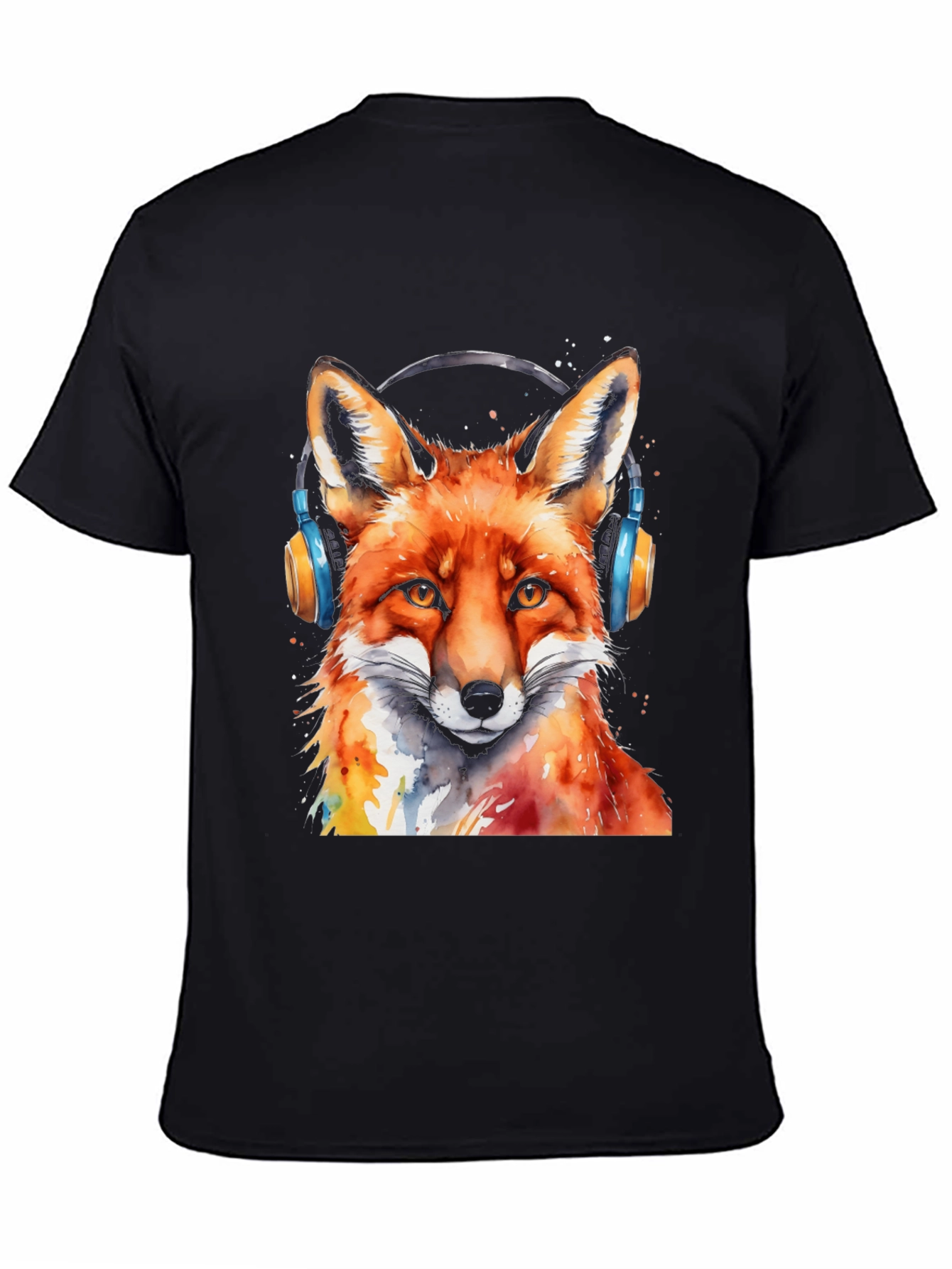 Cool Fox Headphones T-Shirt