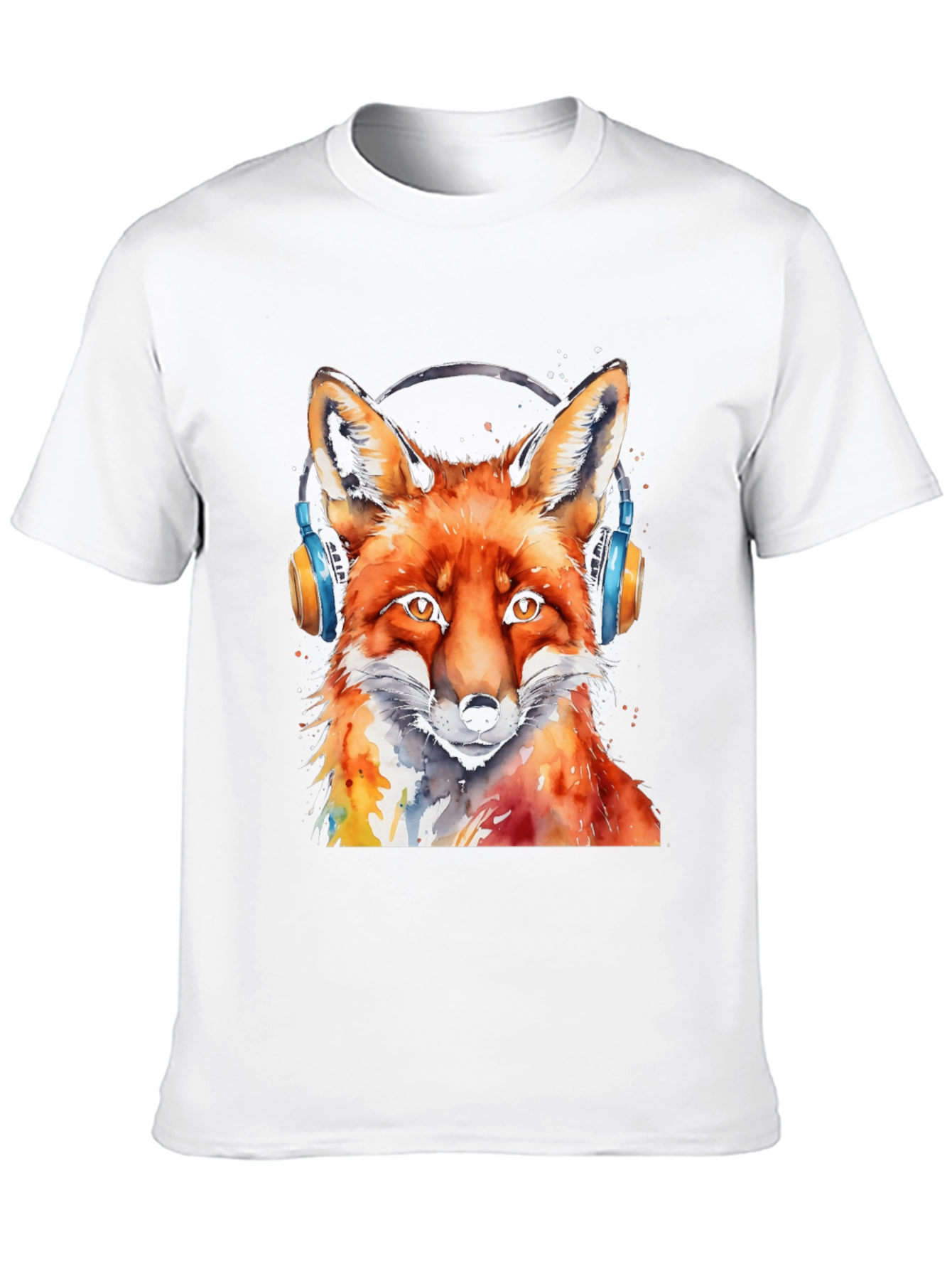 Cool Fox Headphones T-Shirt