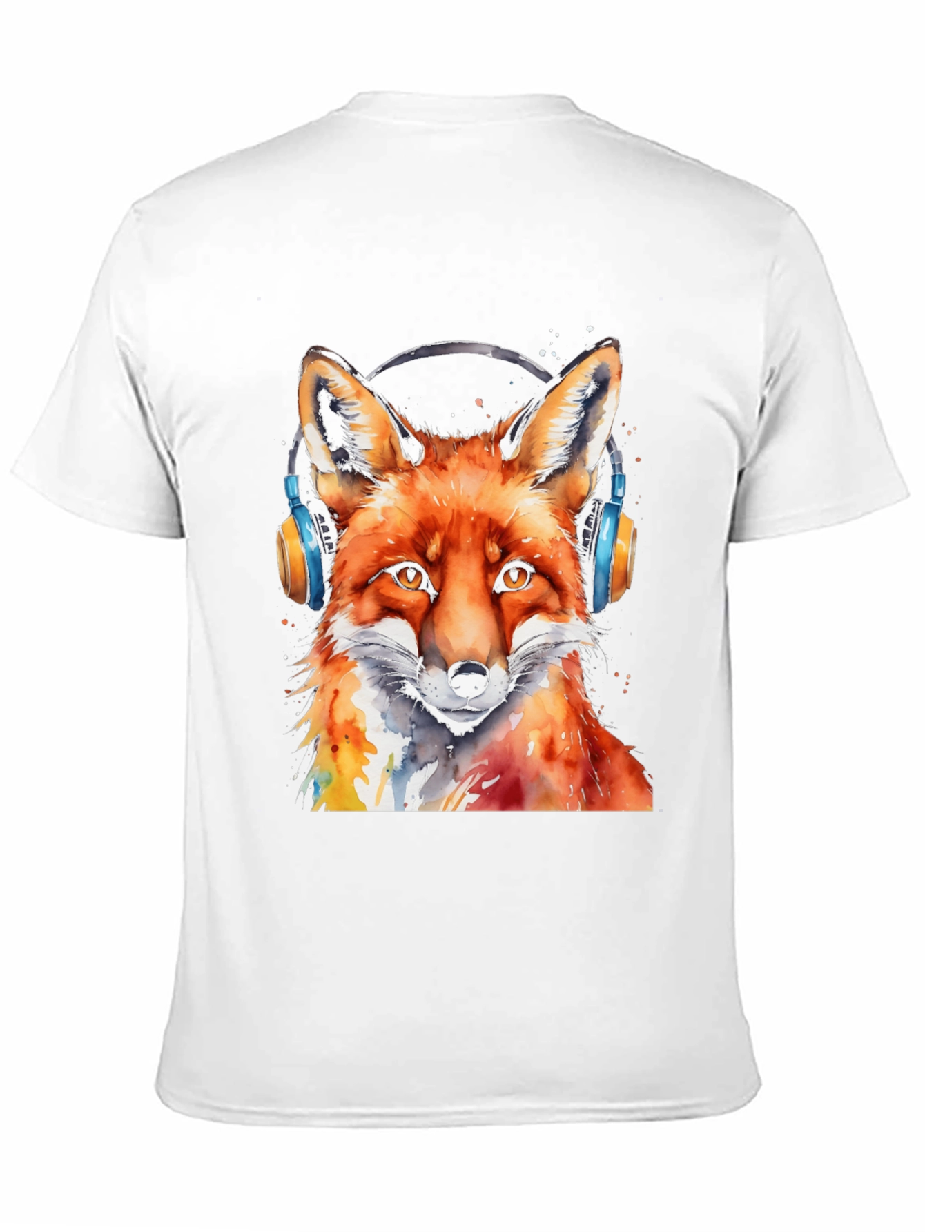 Cool Fox Headphones T-Shirt