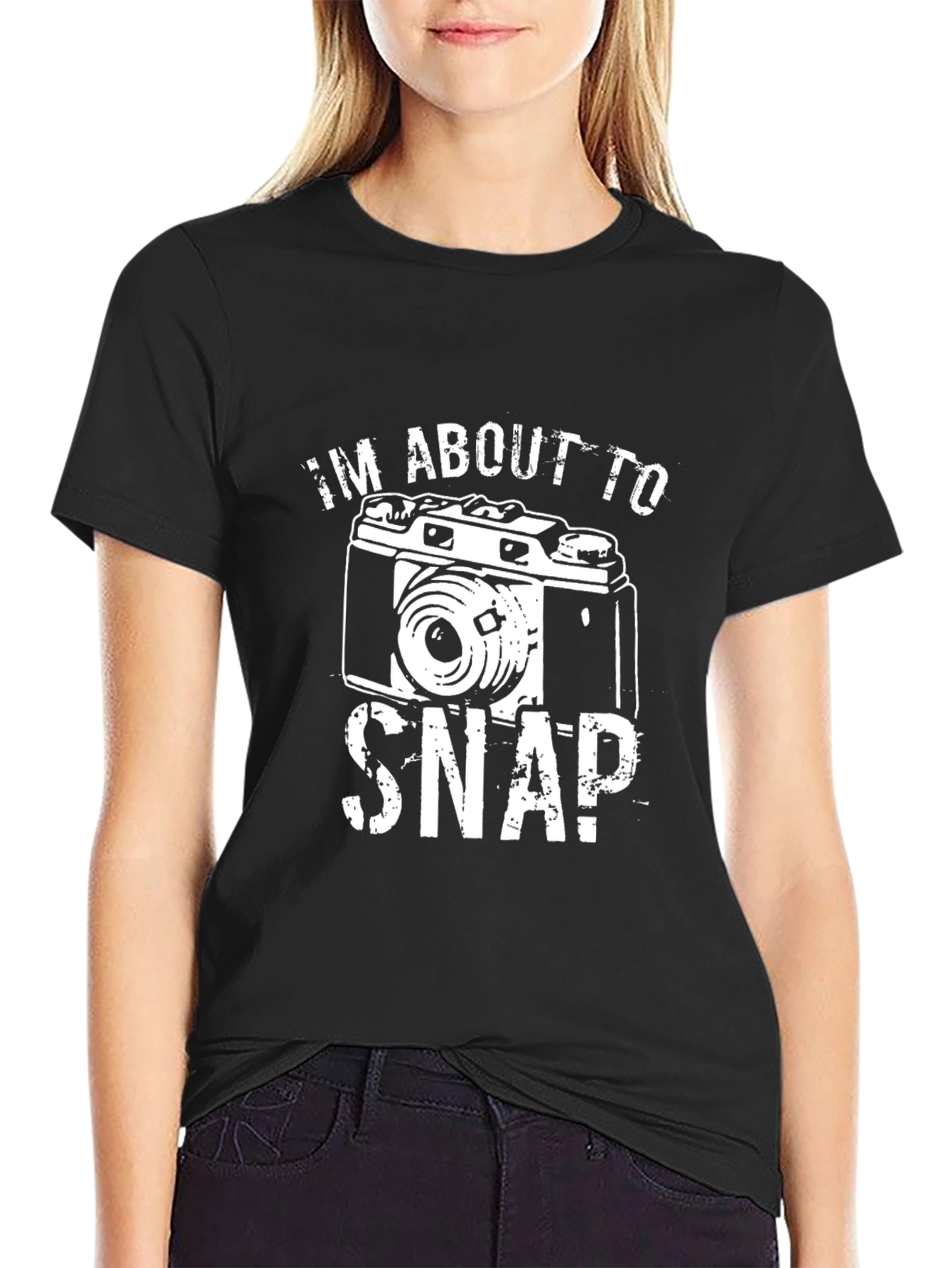 Im About To Snap! Camera Graphic T-Shirt