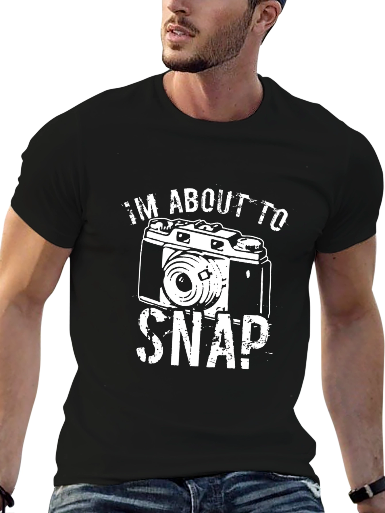 Im About To Snap! Camera Graphic T-Shirt