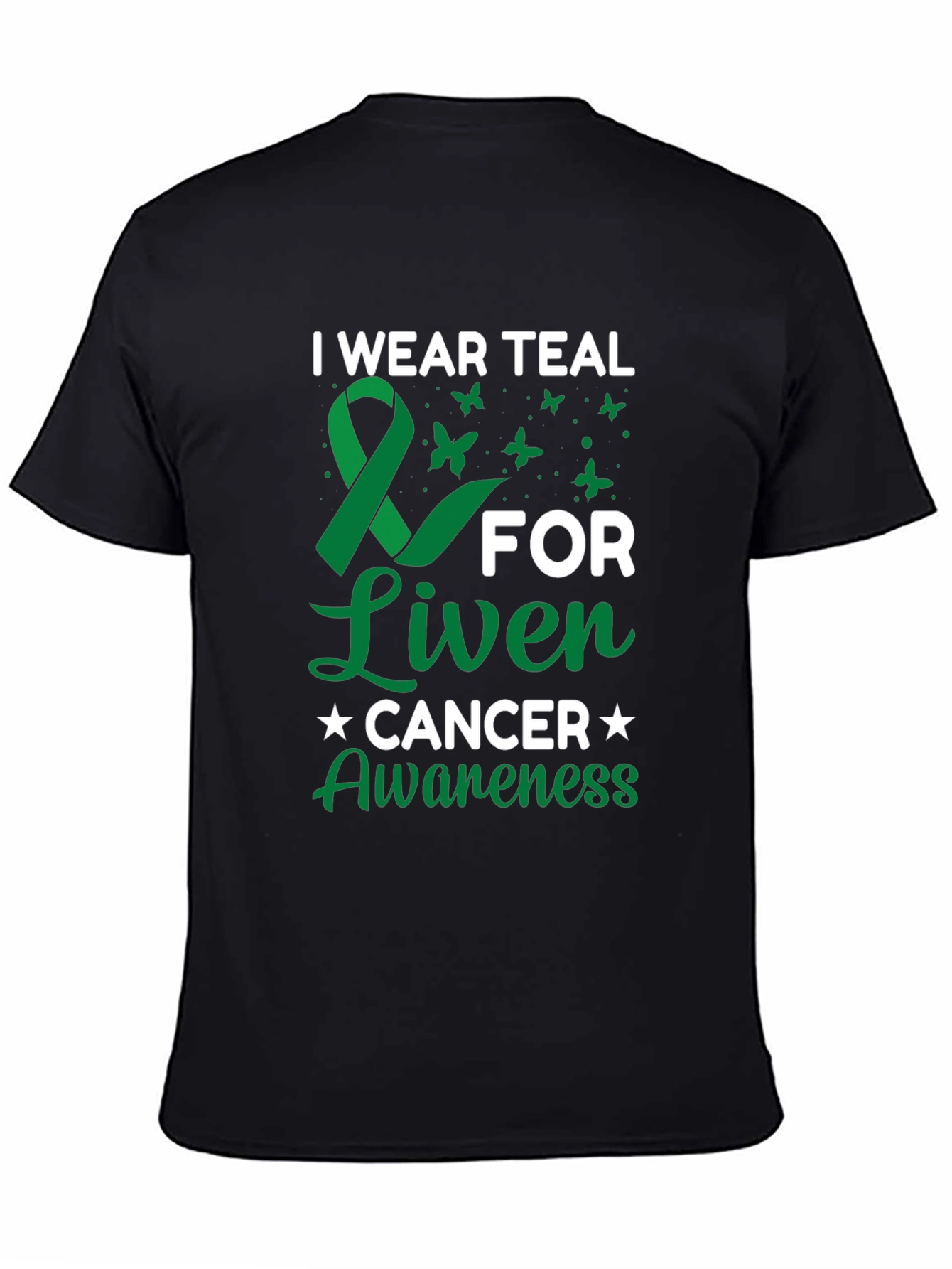 Teal Ribbon Liver Cancer Awareness T-Shirt