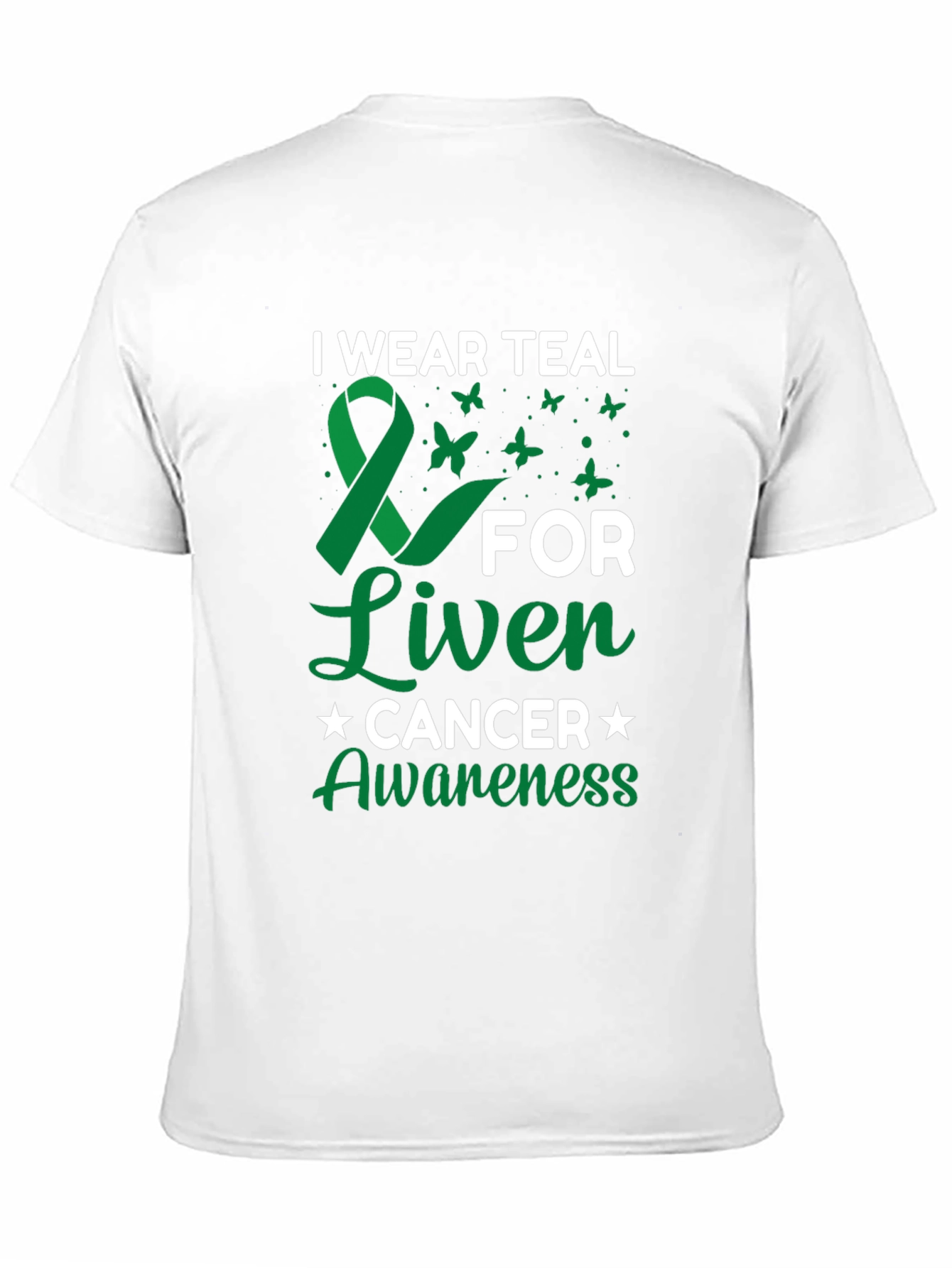Teal Ribbon Liver Cancer Awareness T-Shirt