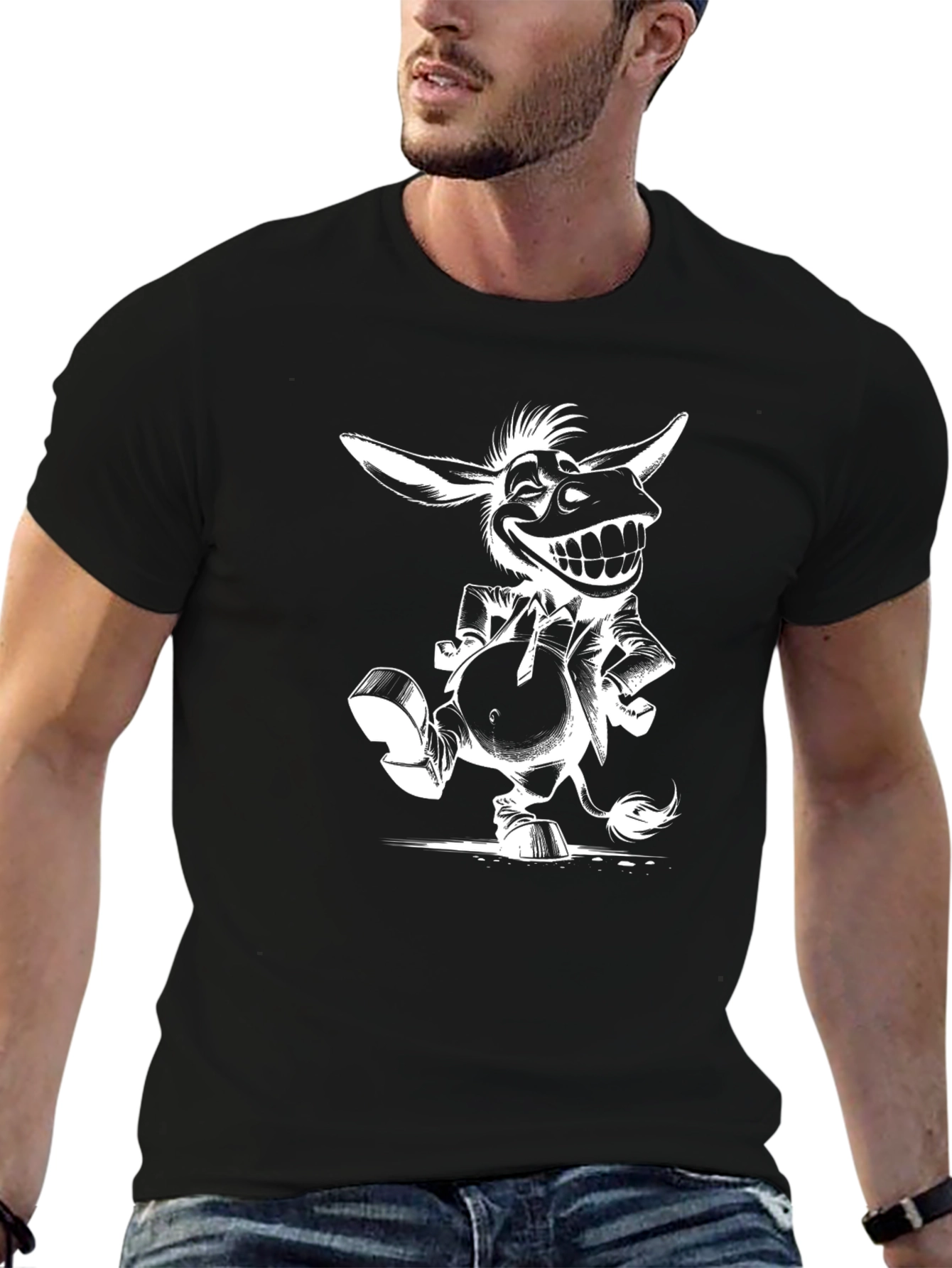 Funny Donkey T-Shirt - Cartoon Animal Tee