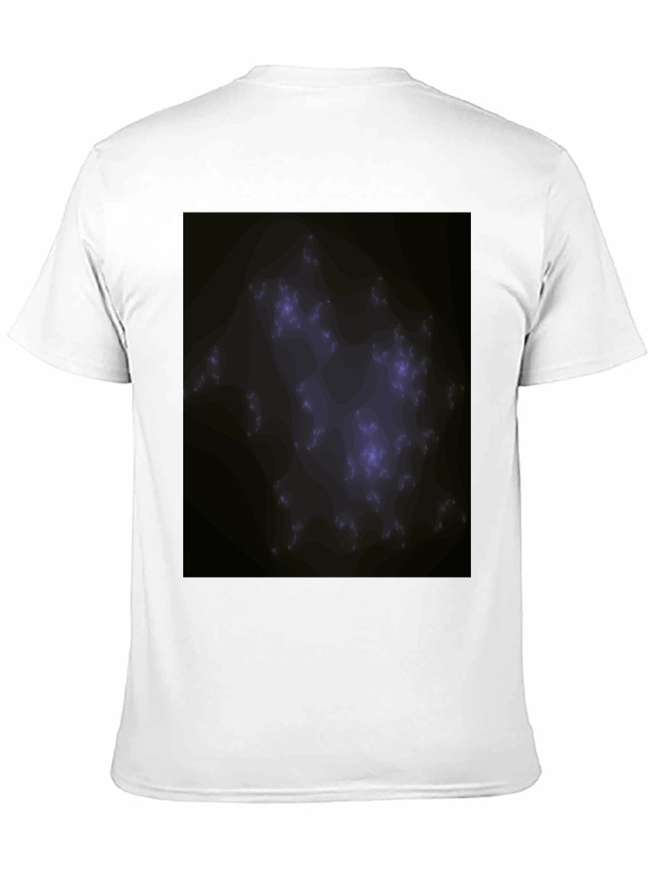 Abstract Fractal Graphic Black Tee
