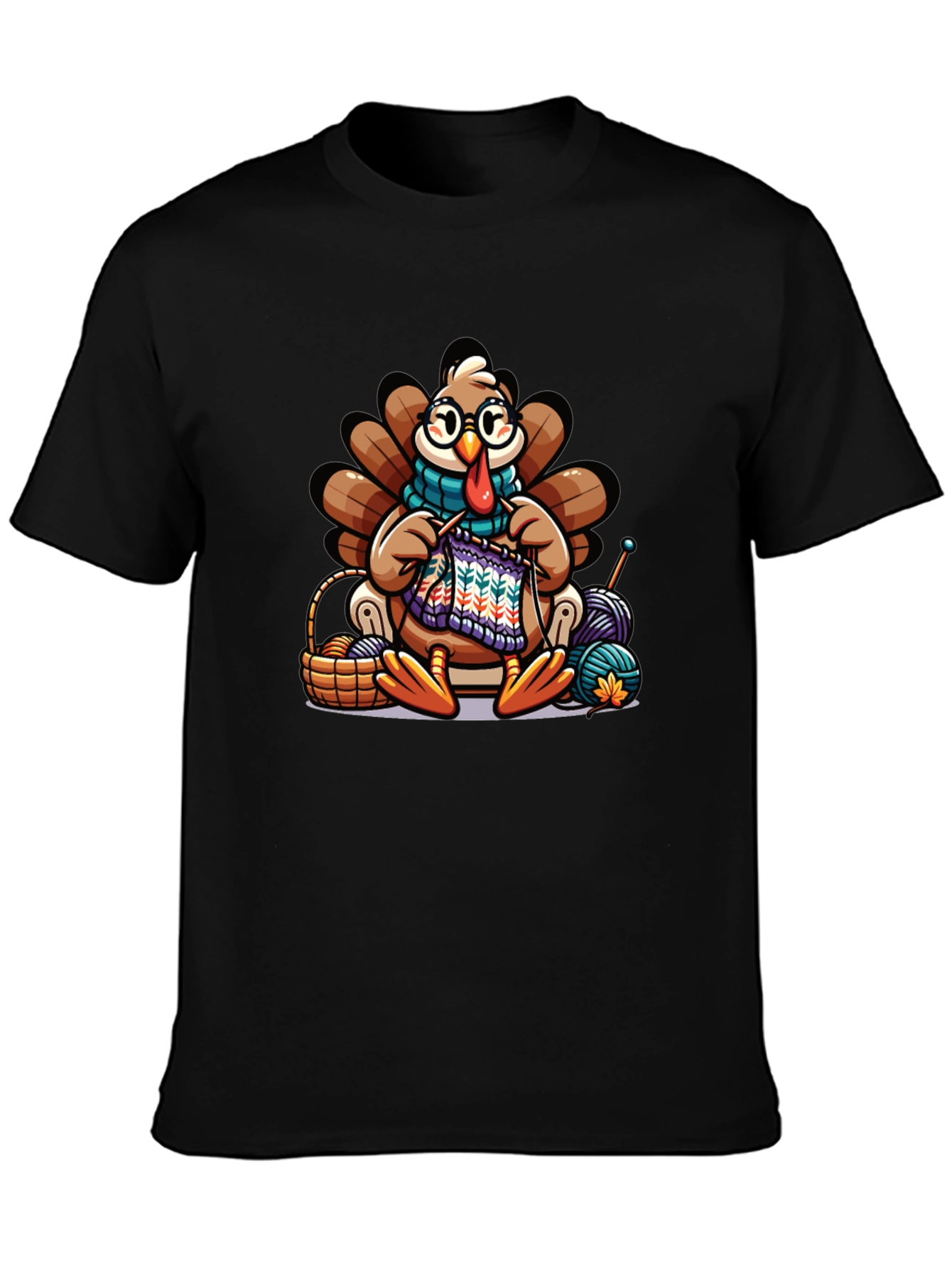 Knitting Turkey T-Shirt:  Thanksgiving Fun!
