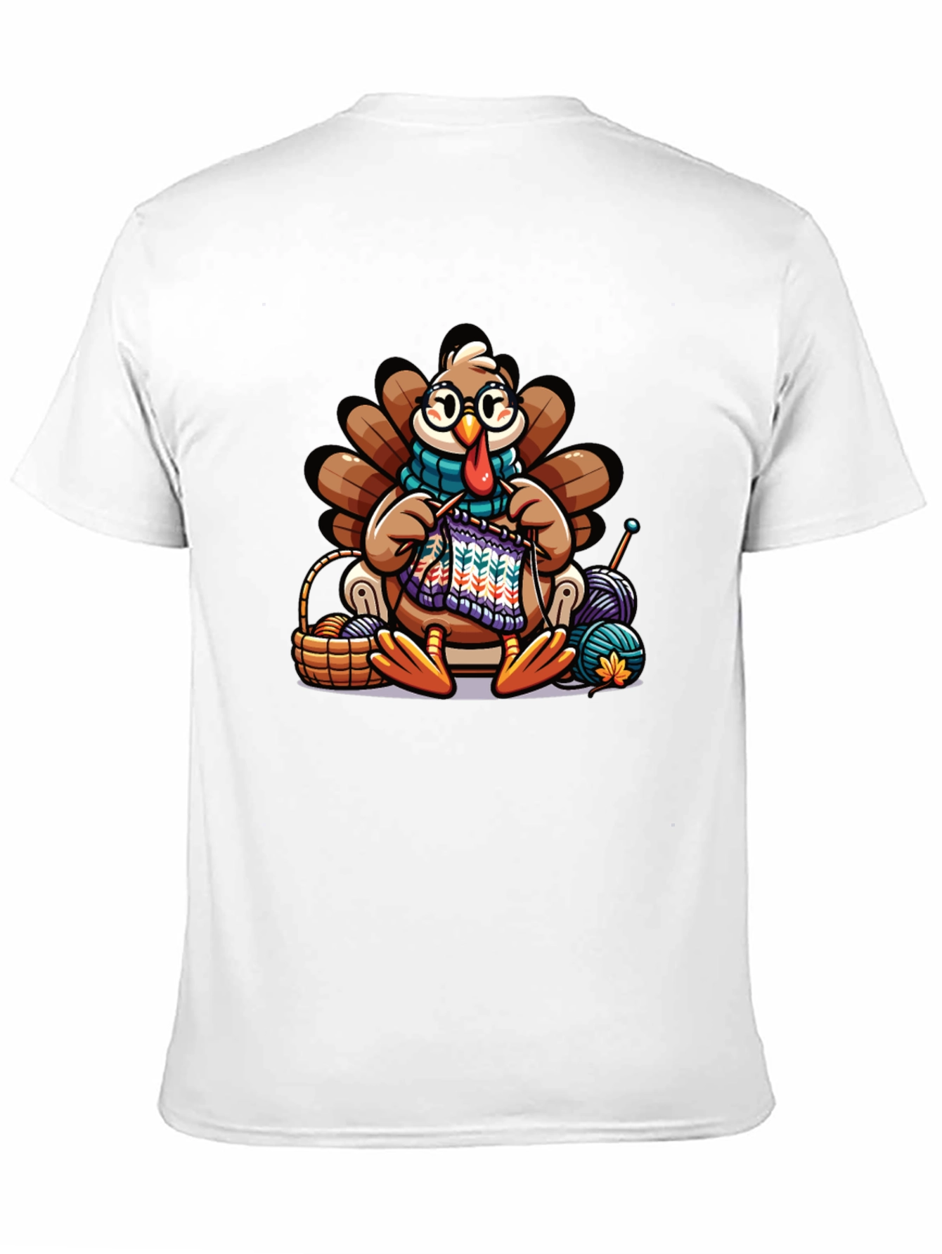 Knitting Turkey T-Shirt:  Thanksgiving Fun!