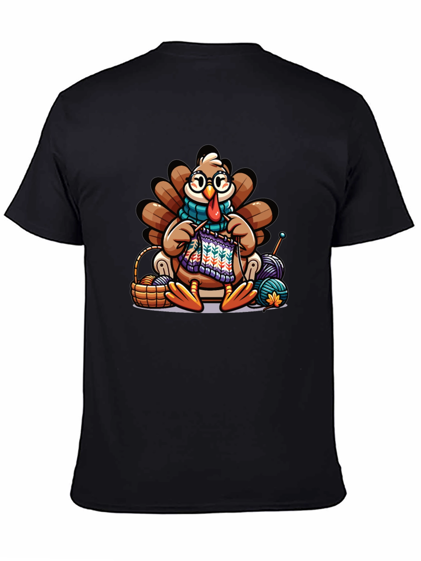 Knitting Turkey T-Shirt:  Thanksgiving Fun!