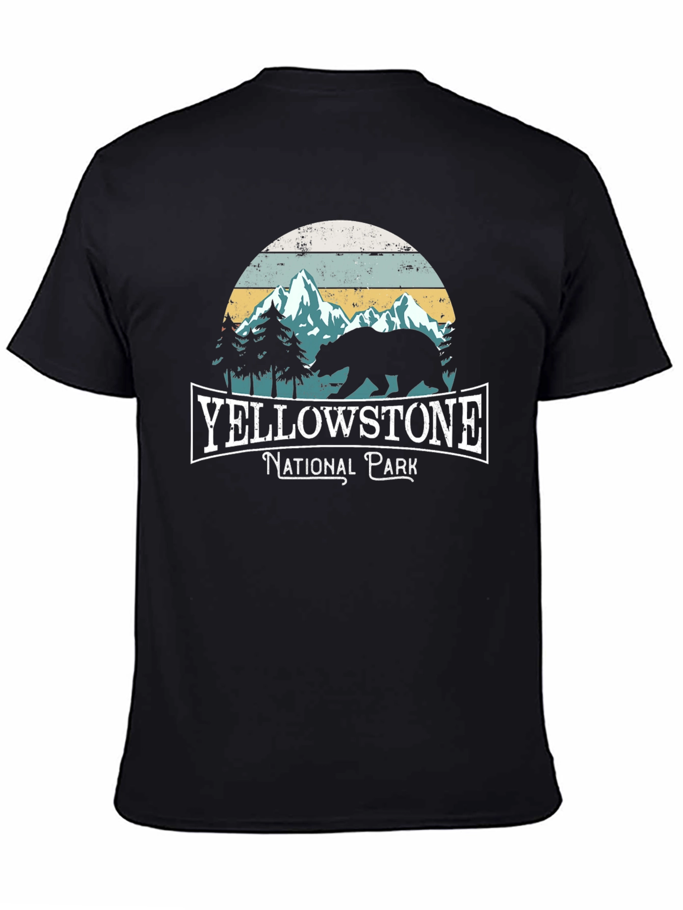 Yellowstone National Park Black T-Shirt